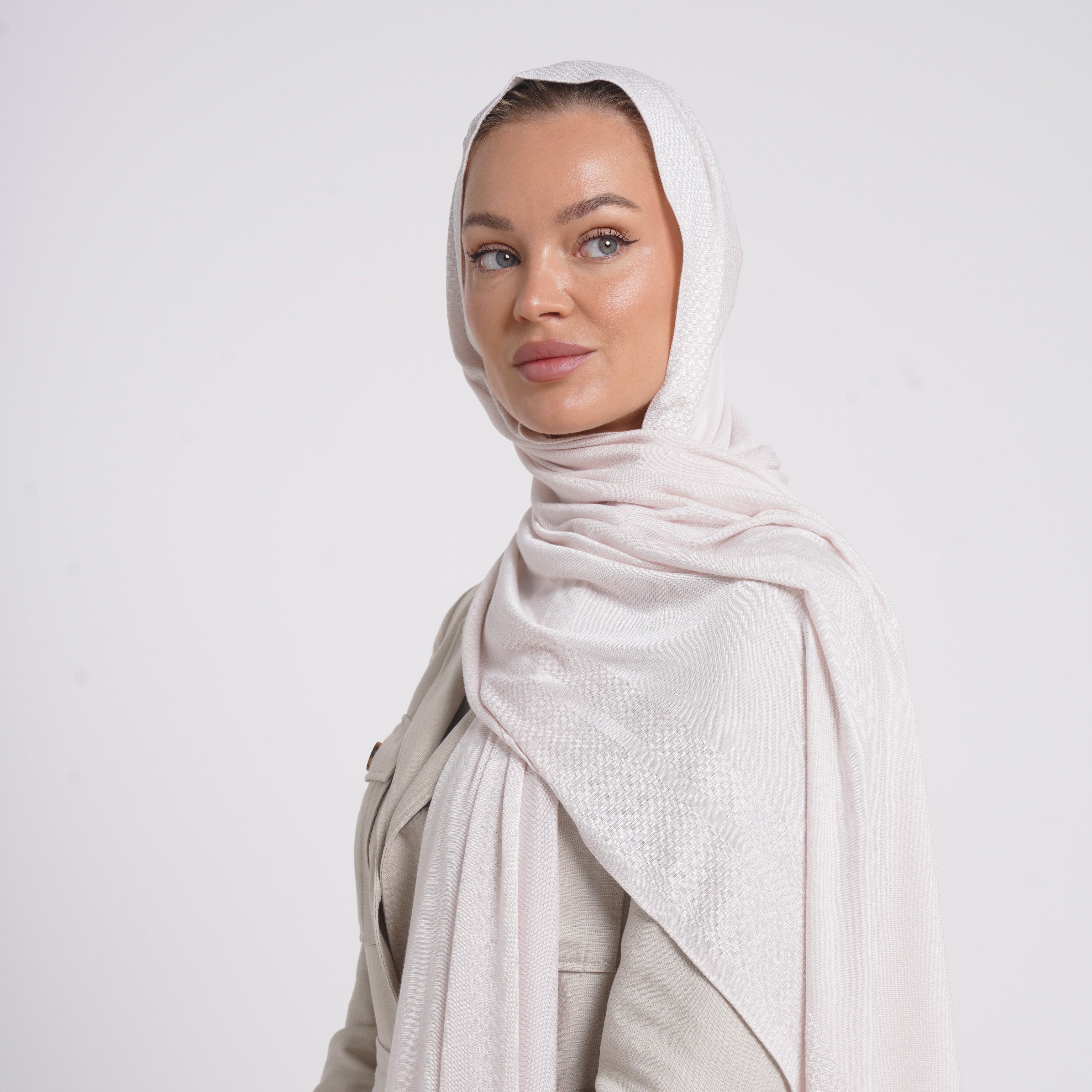 Hijab Jackard - Soft Pink
