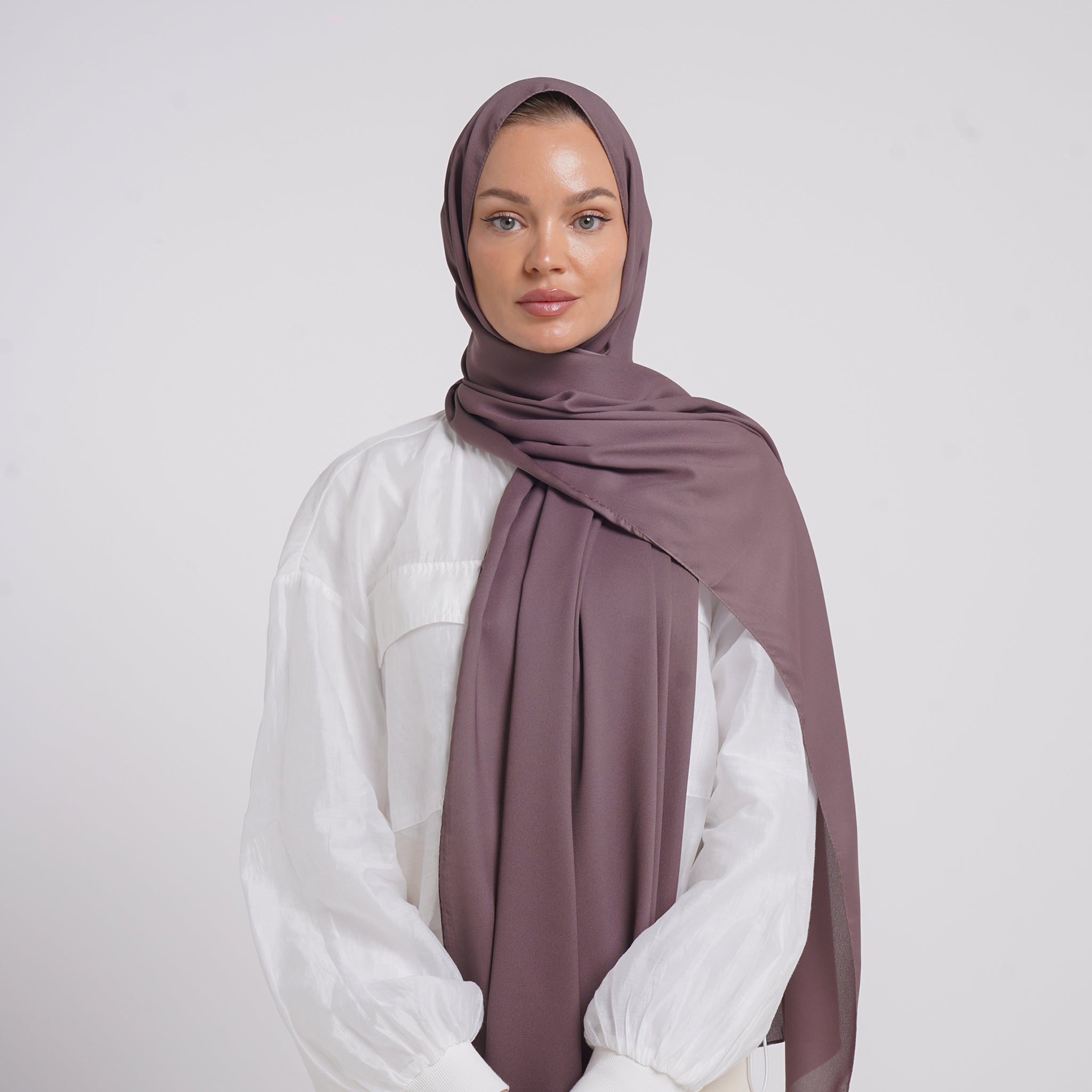 Premium Chiffon Esarp - Plum
