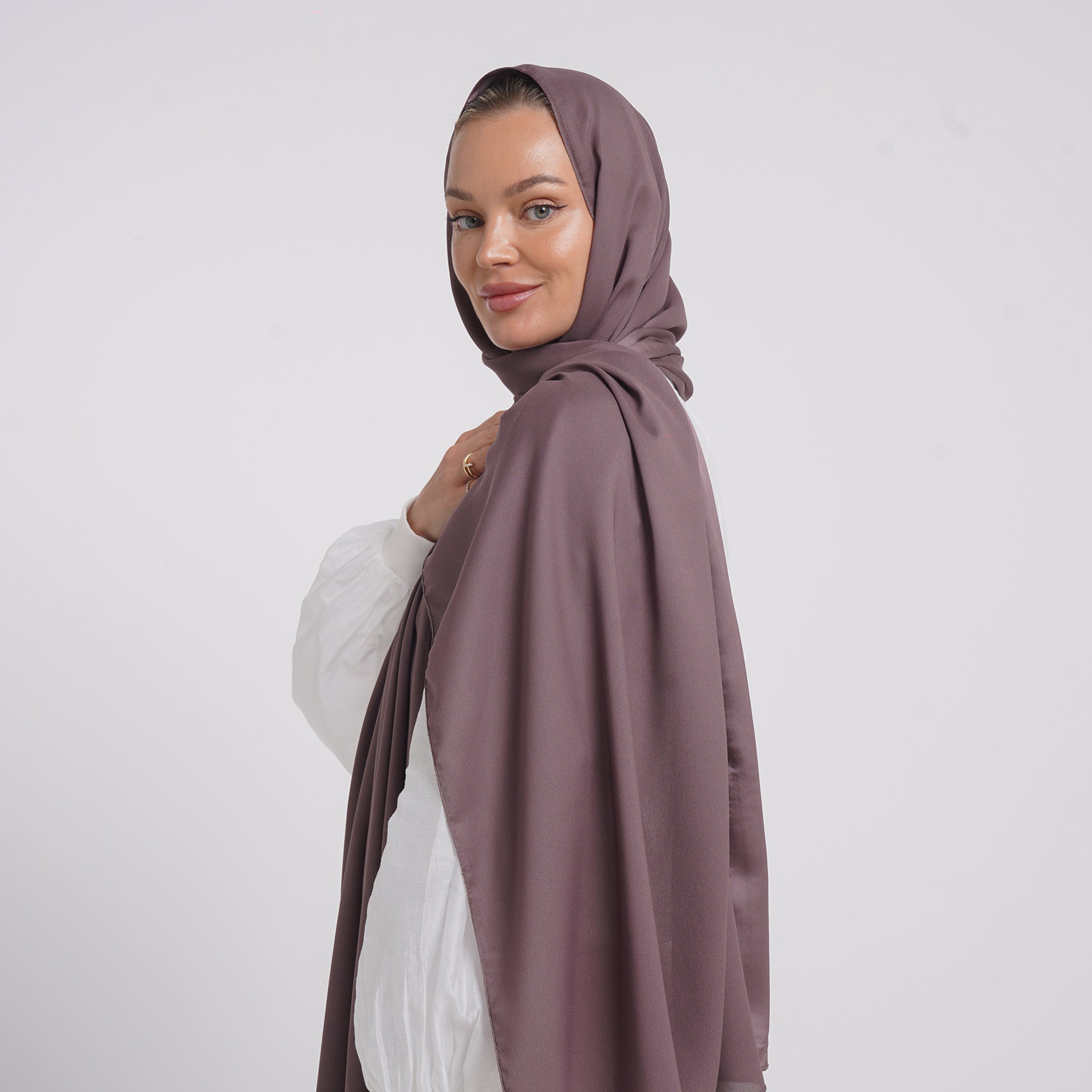 Premium Chiffon Esarp - Plum