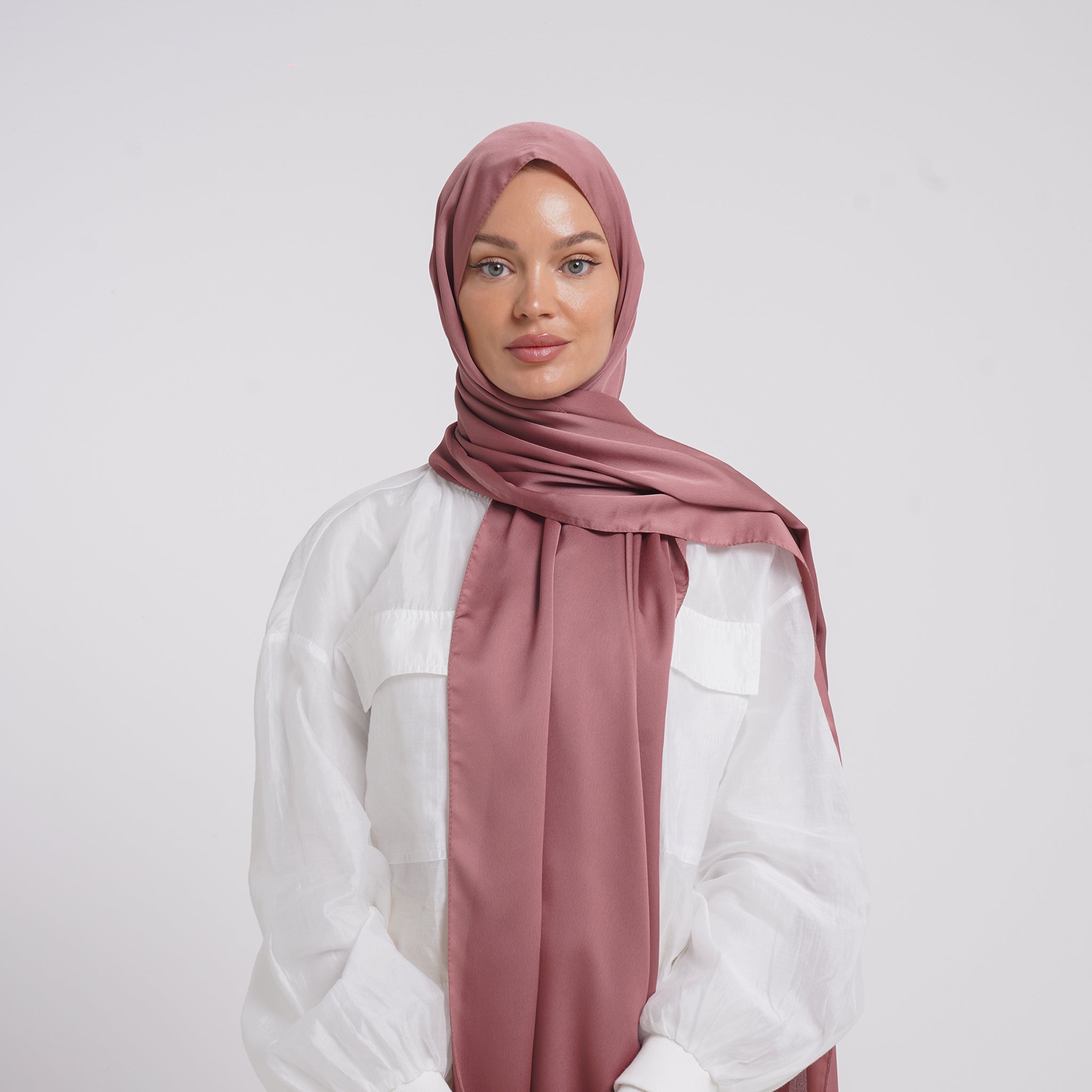 Premium Chiffon Esarp - Dusty Pink