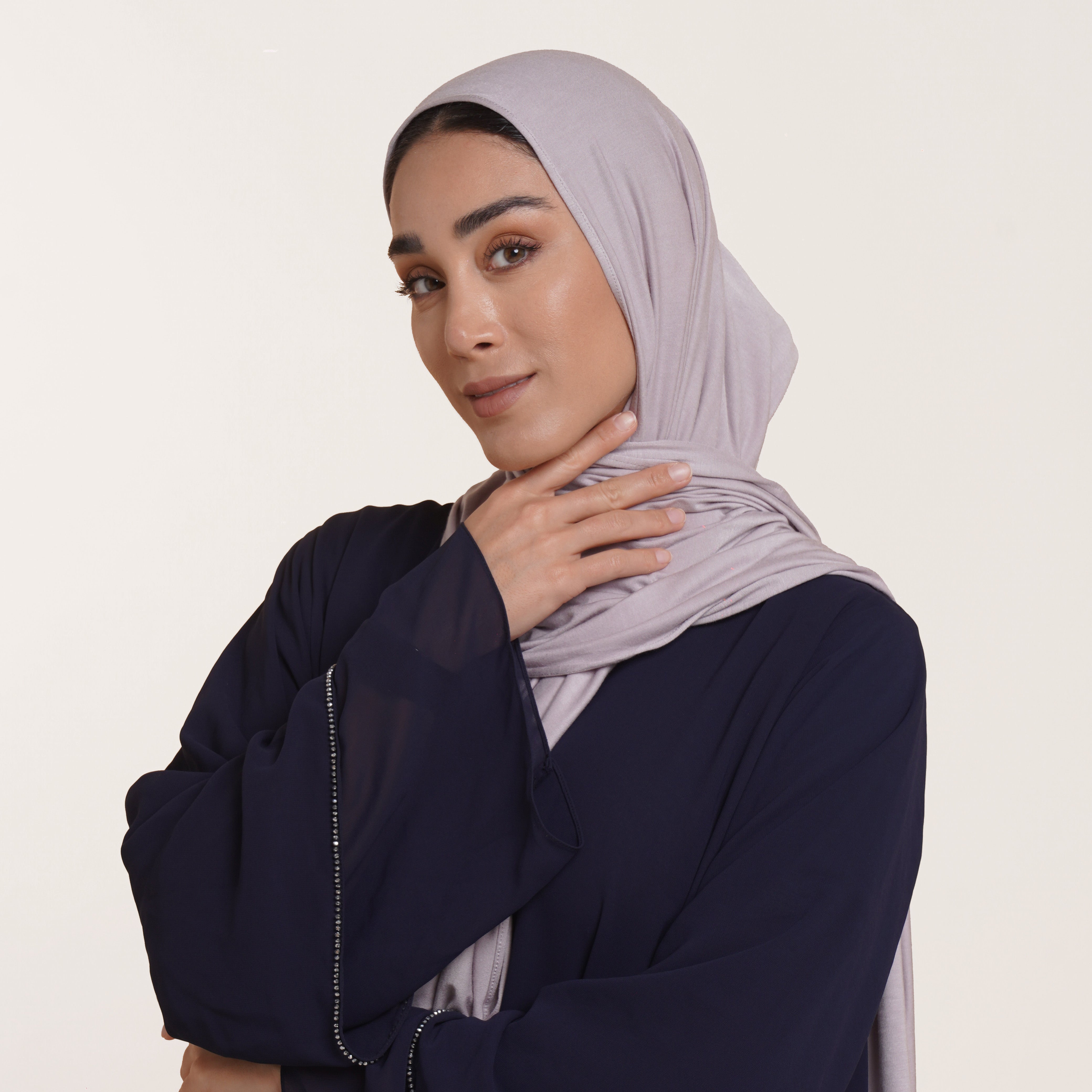 Premium Jersey Hijab - Taupe