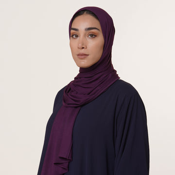 Premium Jersey Hijab - Plum