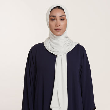 Premium Jersey Hijab -Pearl White