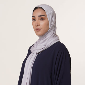 Premium Jersey Hijab - Cool Light Grey