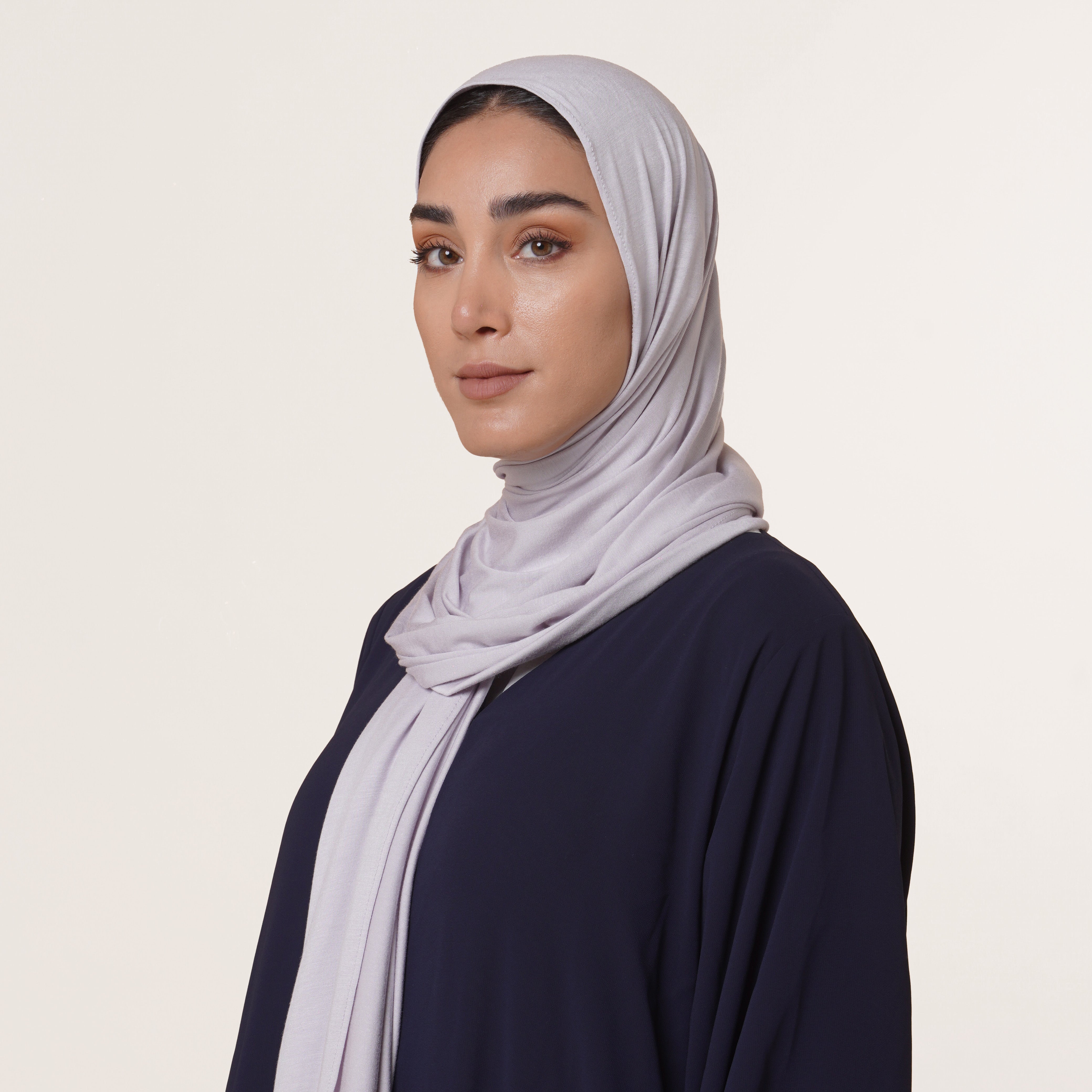 Premium Jersey Hijab - Cool Light Grey