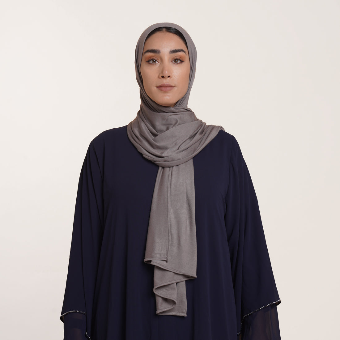 Premium Jersey Hijab - Taupe Grey