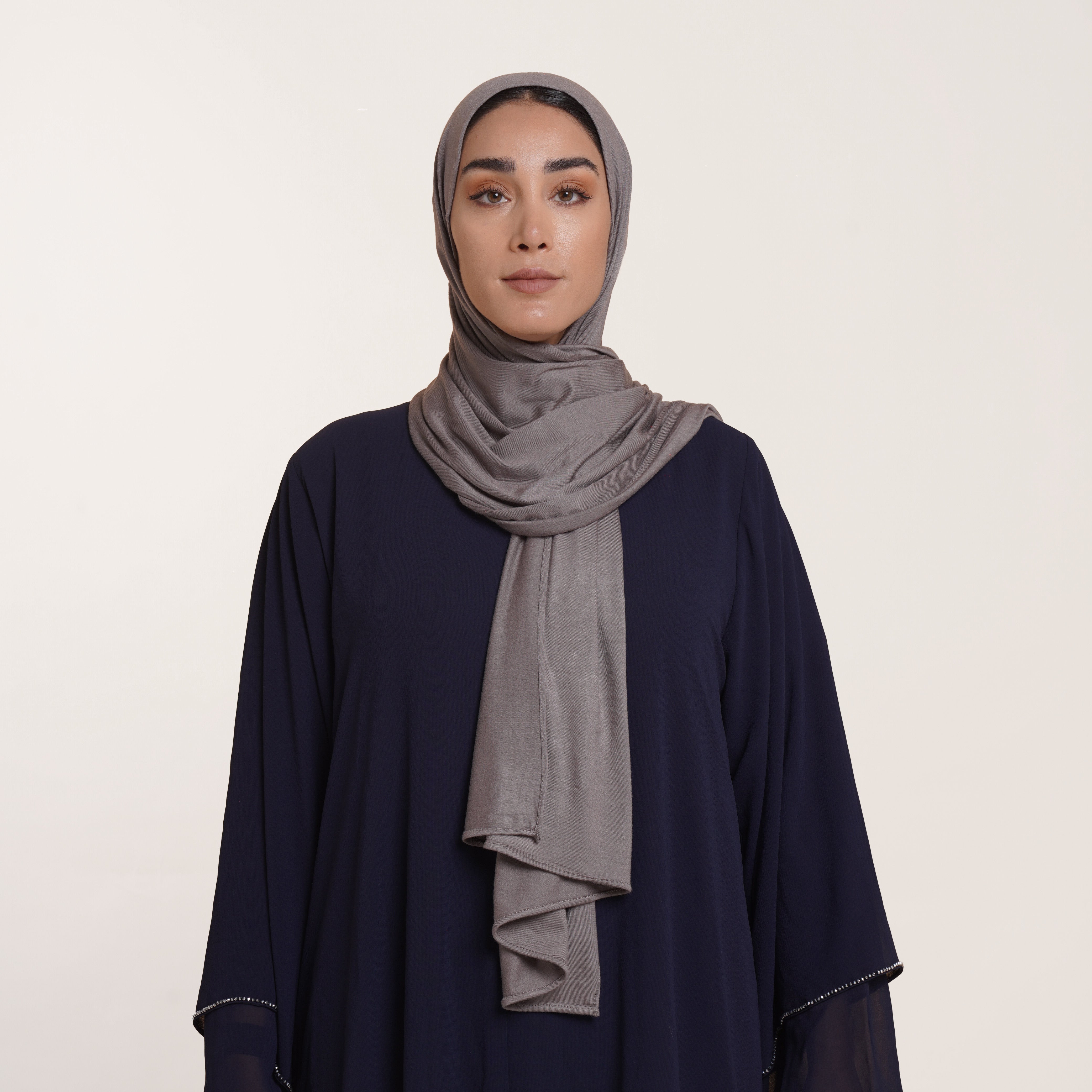 Premium Jersey Hijab - Taupe Grey