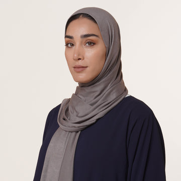 Premium Jersey Hijab - Taupe Grey