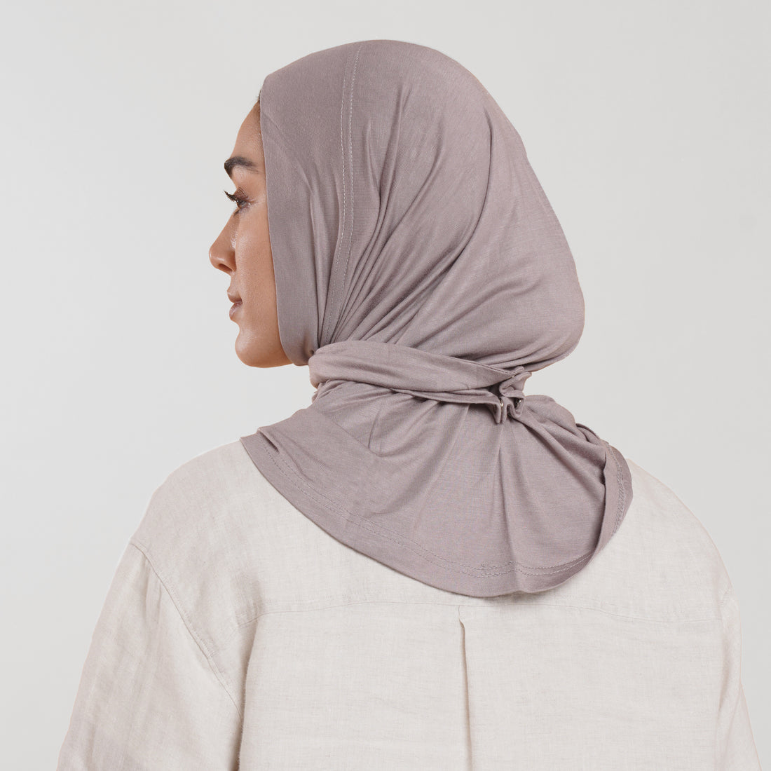 Easy wear Hijab (Tabaki) - Warm Dusty Taupe