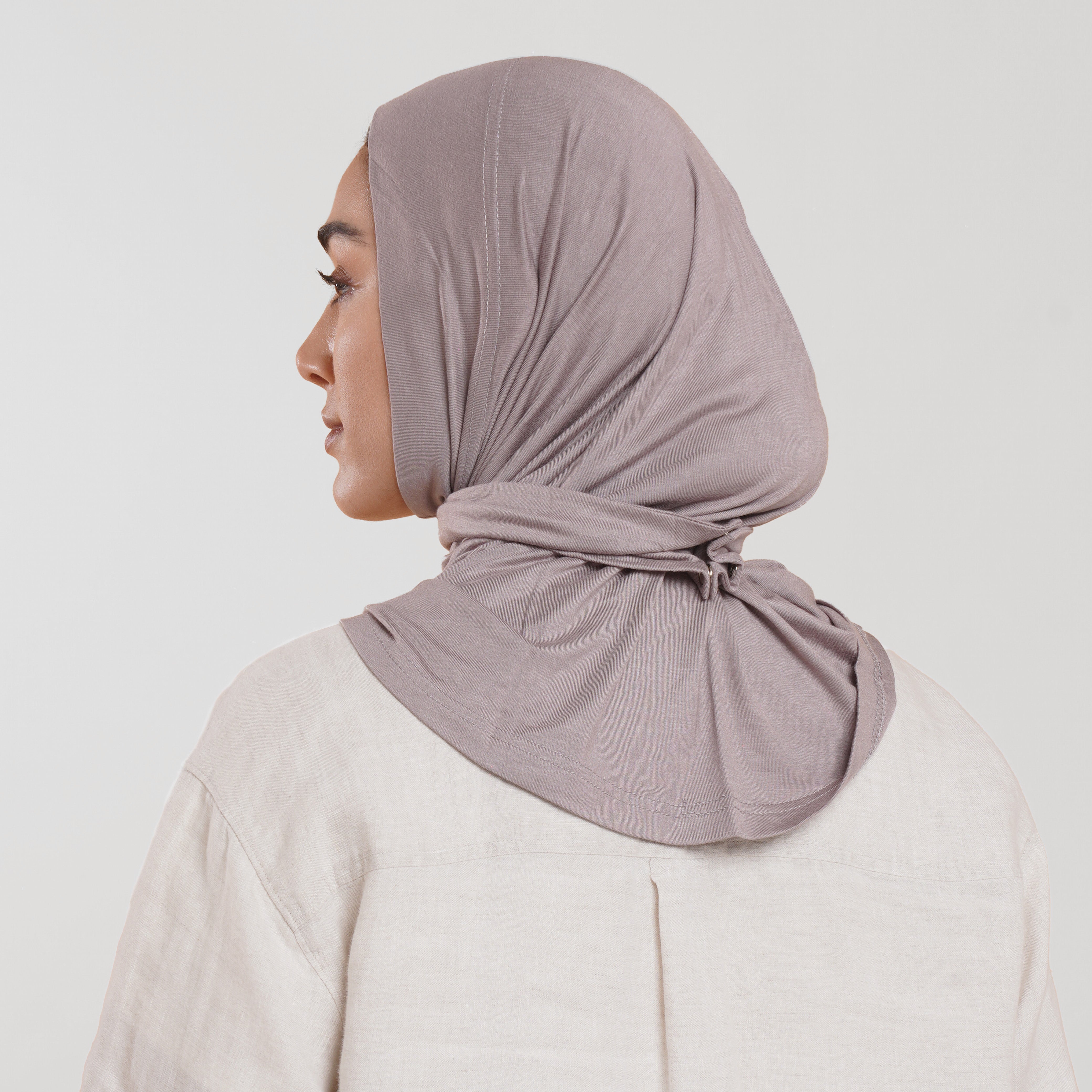 Easy wear Hijab (Tabaki) - Warm Dusty Taupe