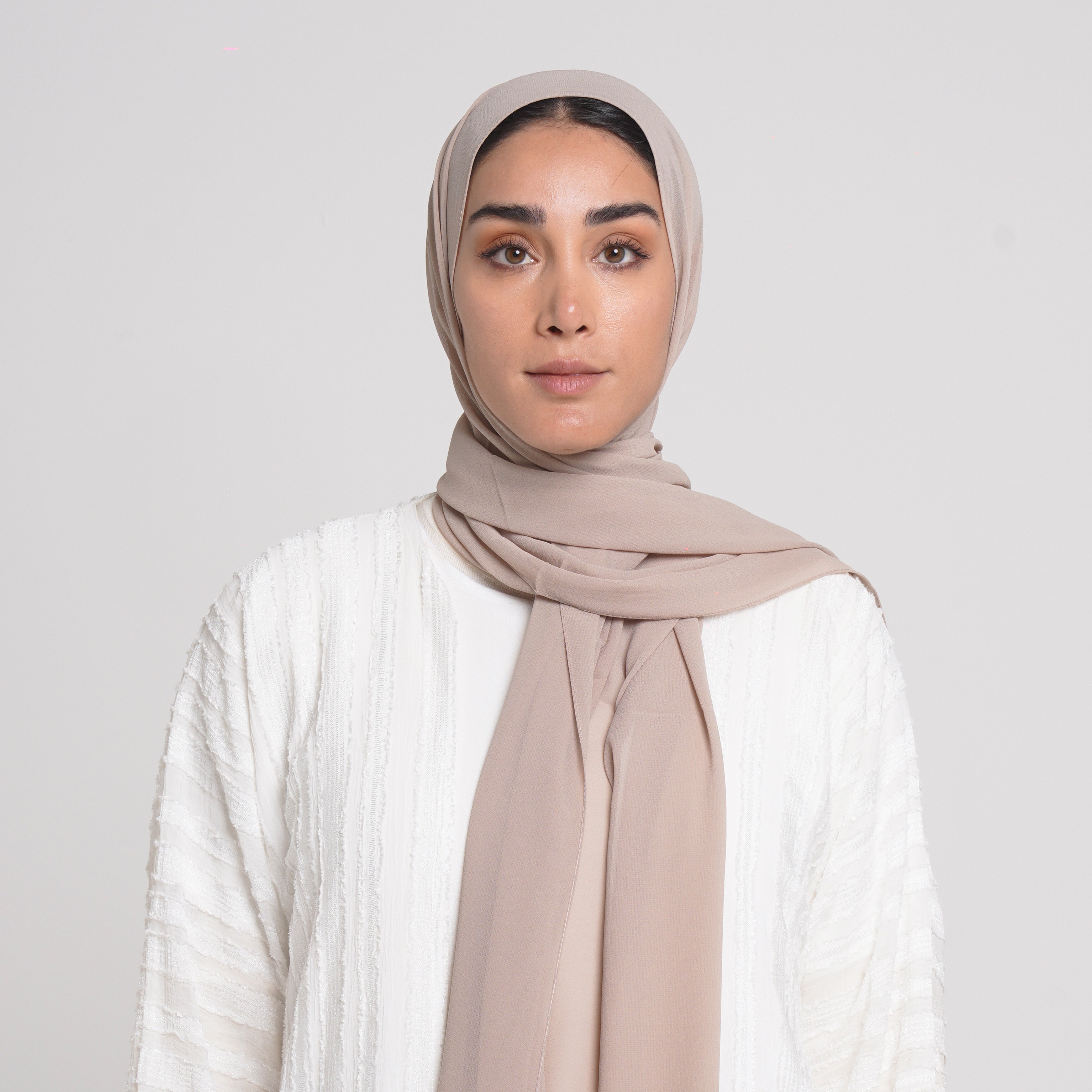 Essential Everyday Chiffon Hijab - Soft Nude Beige