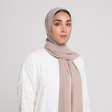 Essential Everyday Chiffon Hijab - Soft Nude Beige
