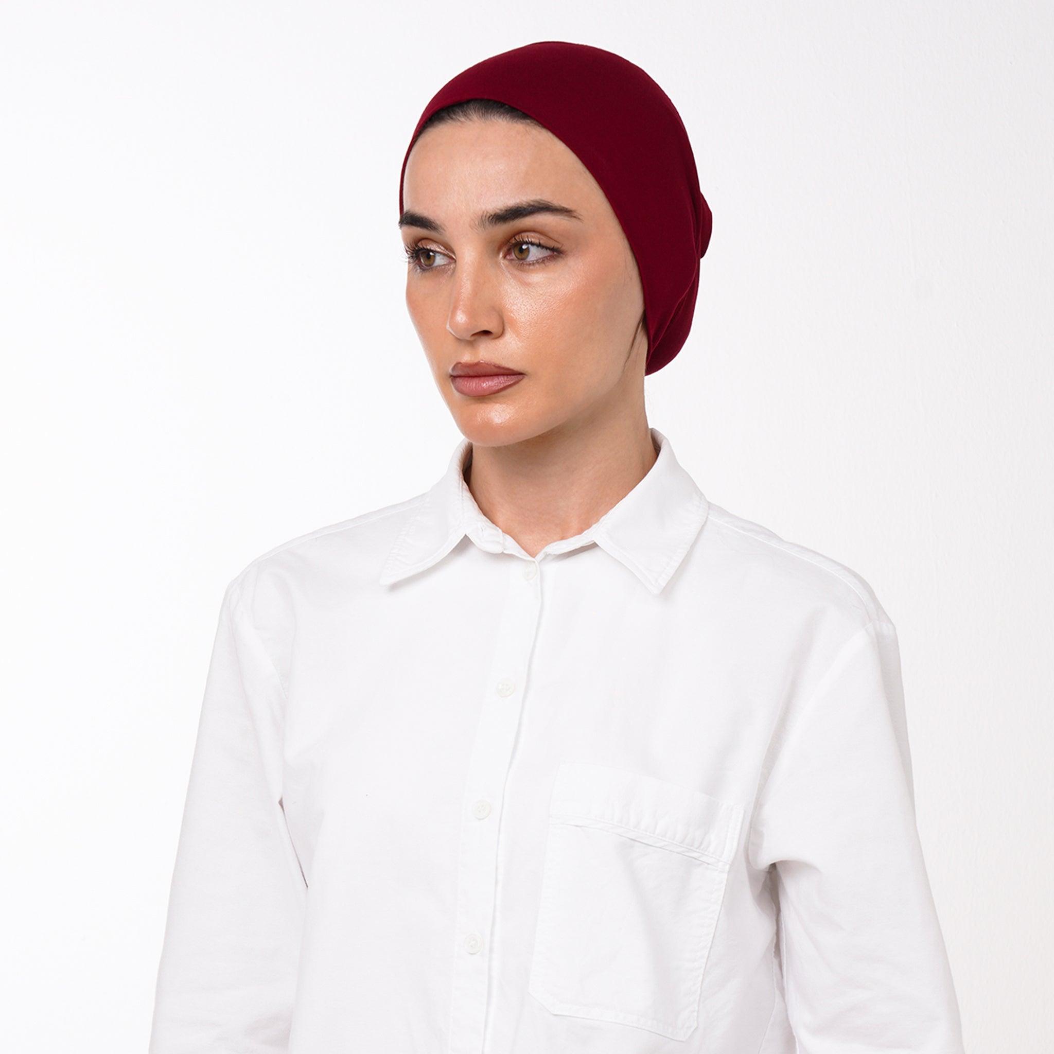 Classic Inner Bonnet - Deep Red