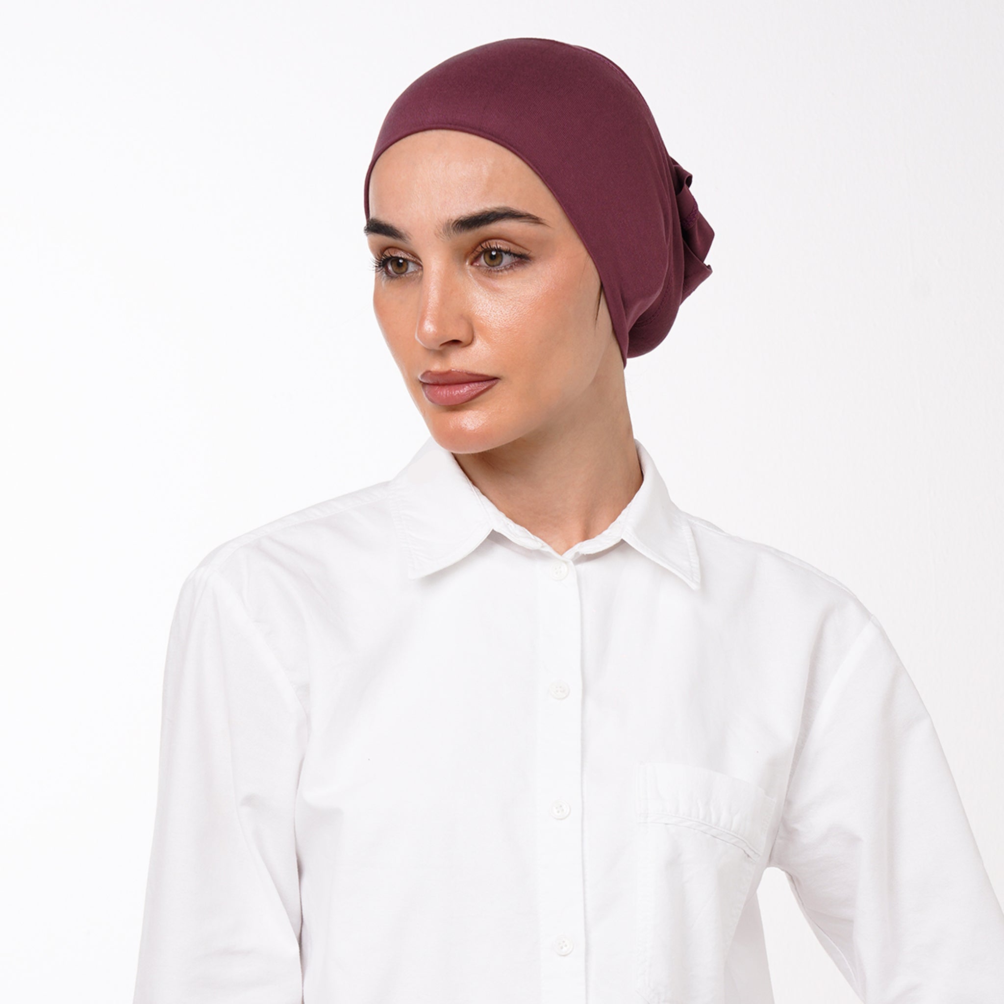 Classic Inner Bonnet - Dusty Rose Wine