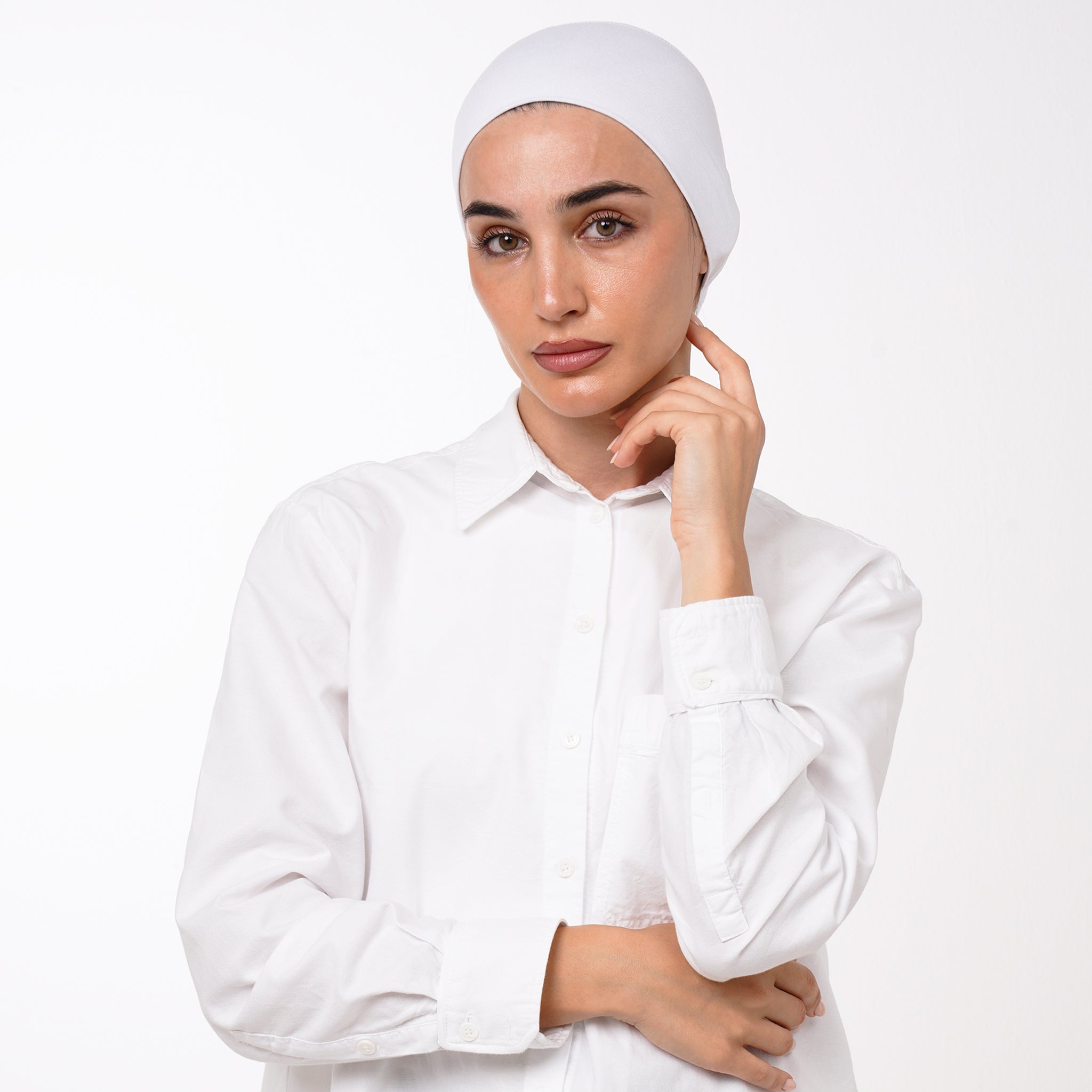 Classic Inner Bonnet - Light Cool Grey