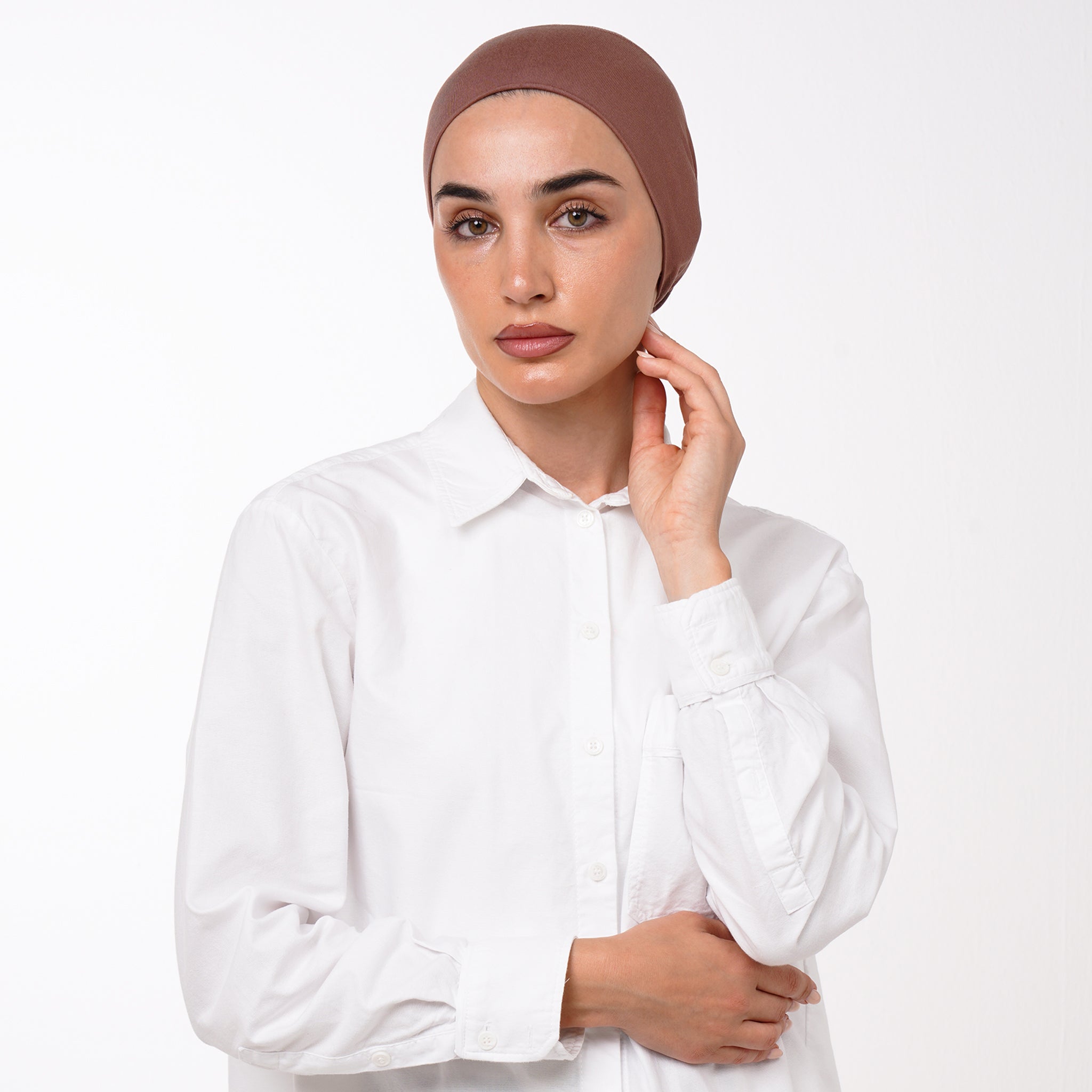 Classic Inner Bonnet - Dusty Rose Brown