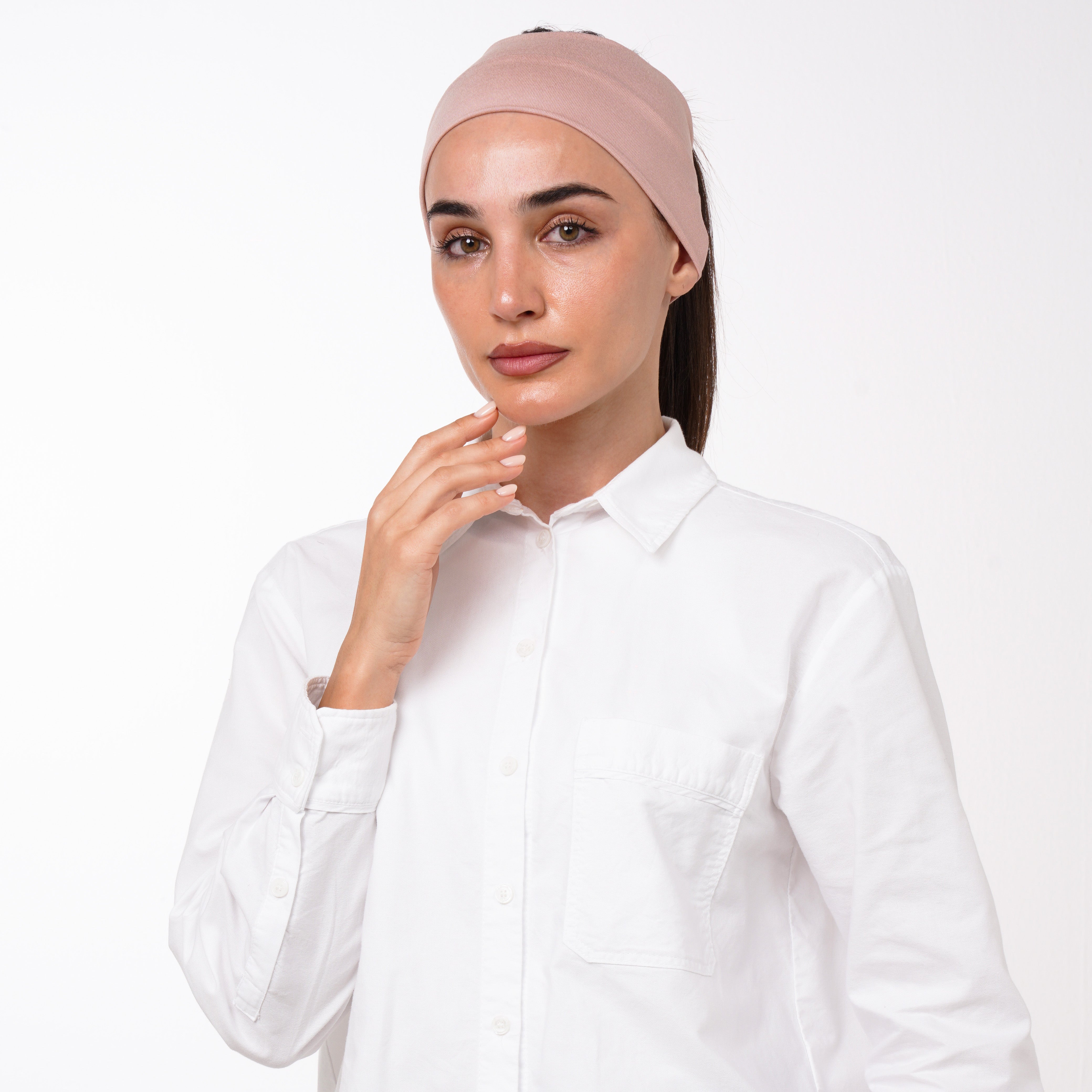Mini bonnet - Soft Blush Pink