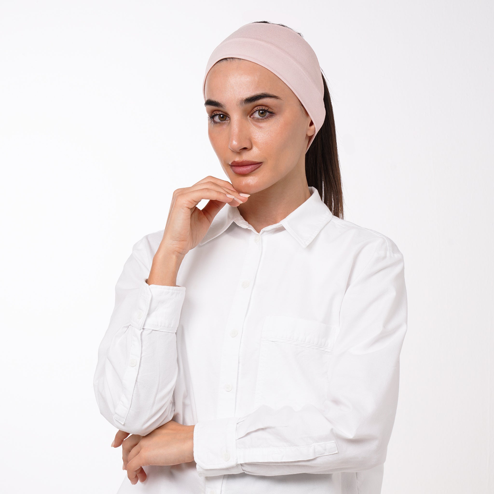 Mini bonnet - Blush Nude Pink
