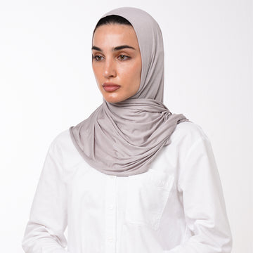 Double Stretch Chiffon Hijab - Dusty Taupe