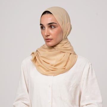 Premium Chiffon Hijab -Sand