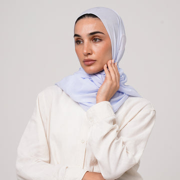 Double Stretch Chiffon Hijab - Lavender Mist