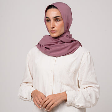 Soft Cotton lycra Hijab - Dusty Rose