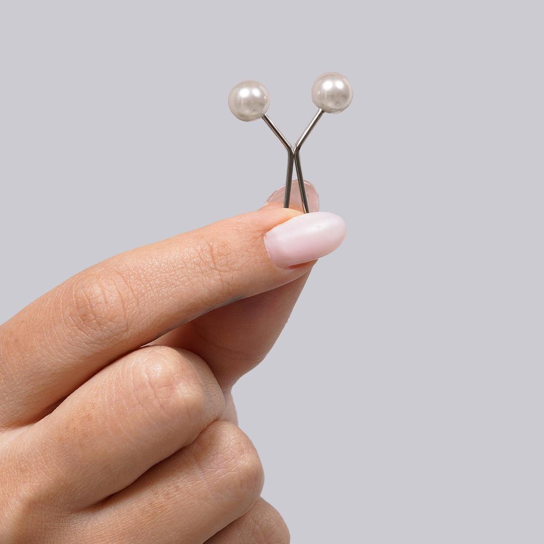 Turkish Pin Clip - Classic Pearl White