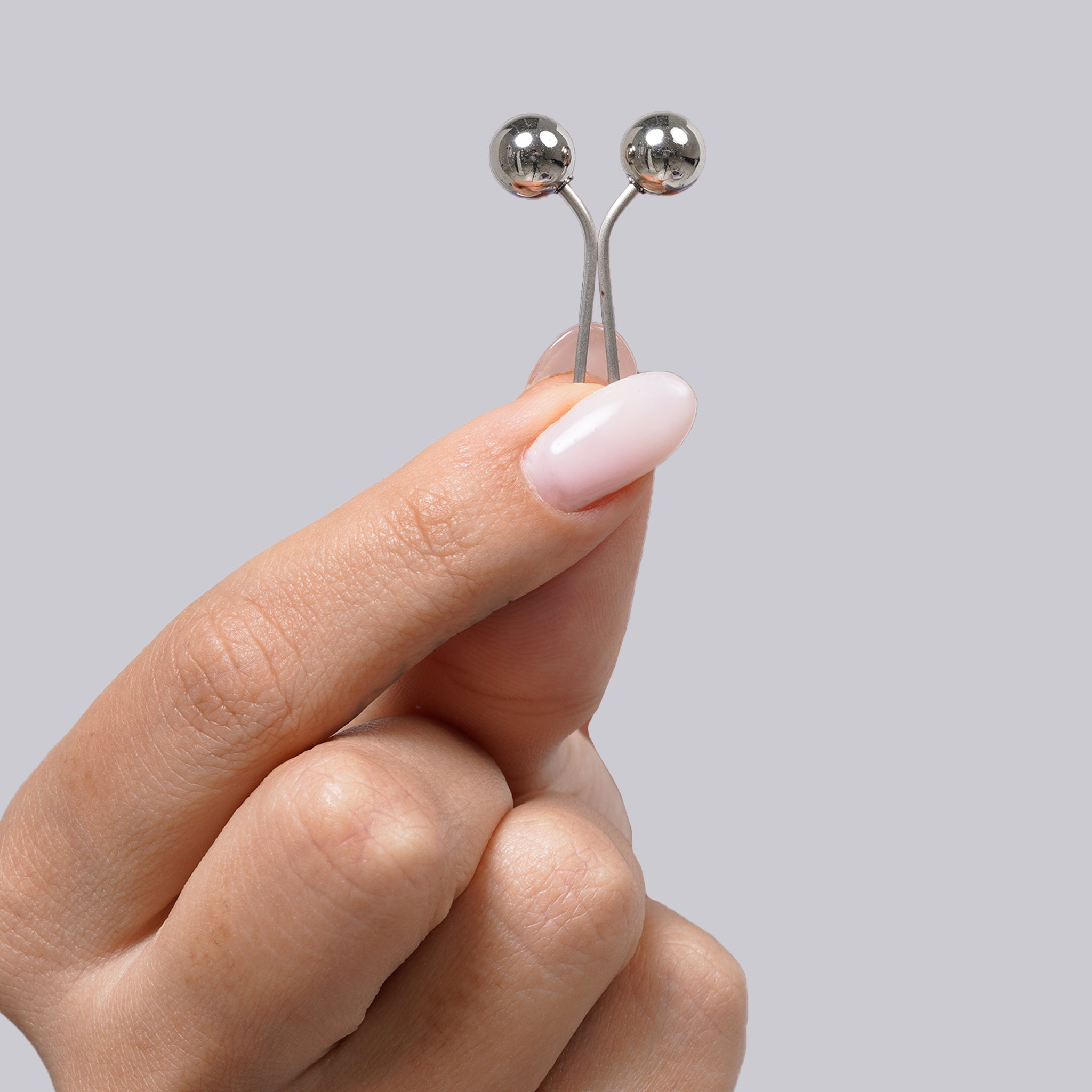 Turkish Pin Clip - Chrome Silver