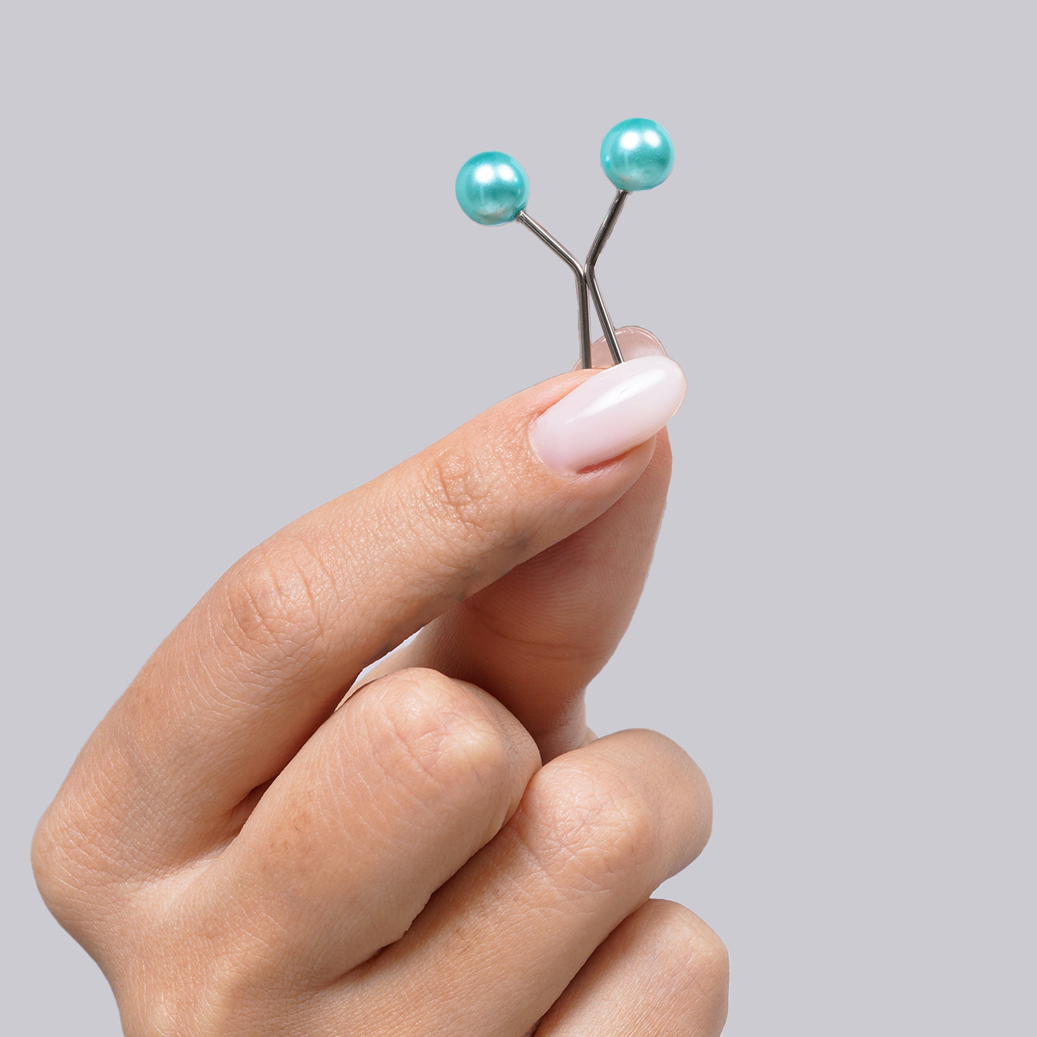Turkish Pin Clip - Aqua Turquoise