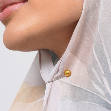 Turkish Pin Clip - Metallic Gold