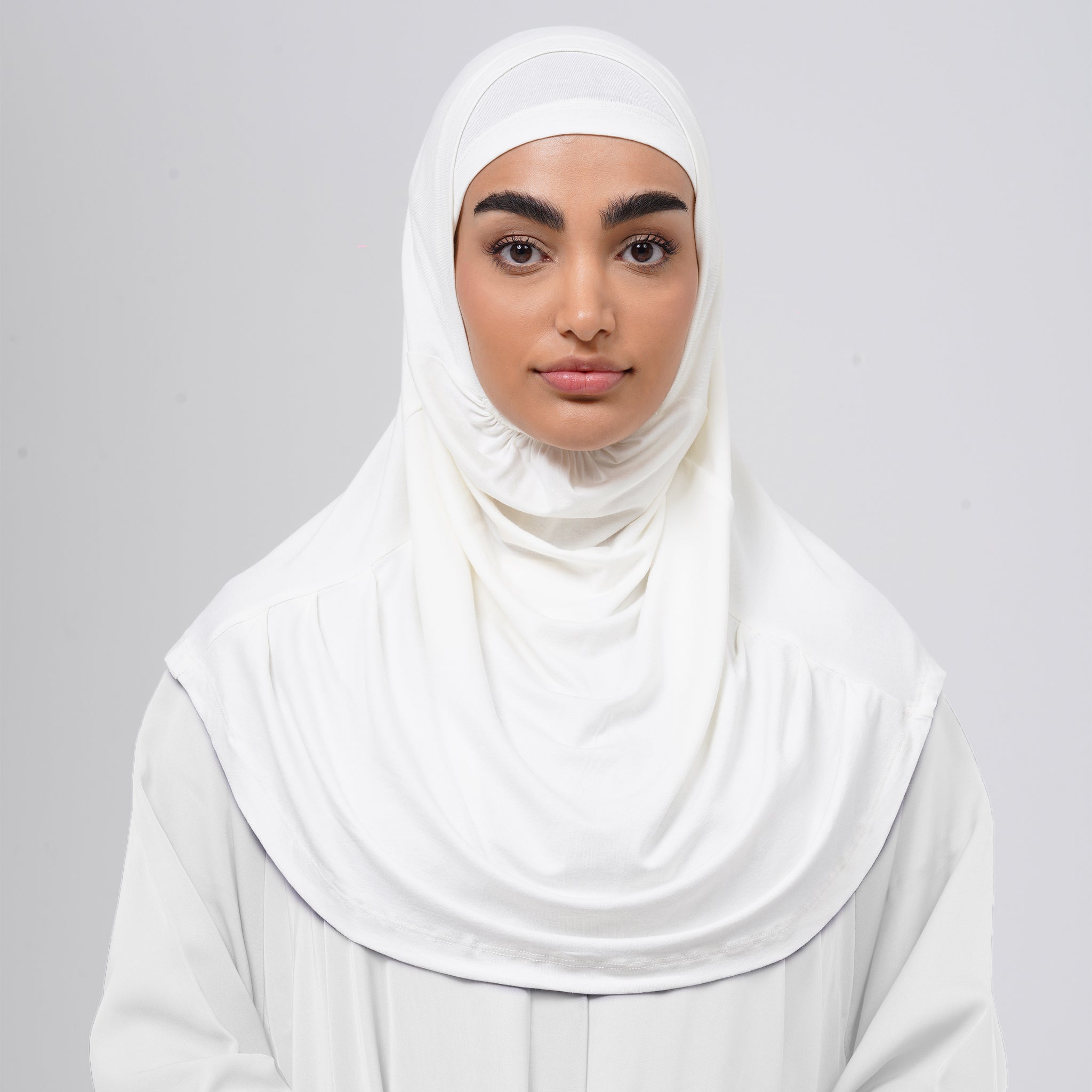 Elena Hijab 2 pieces - White