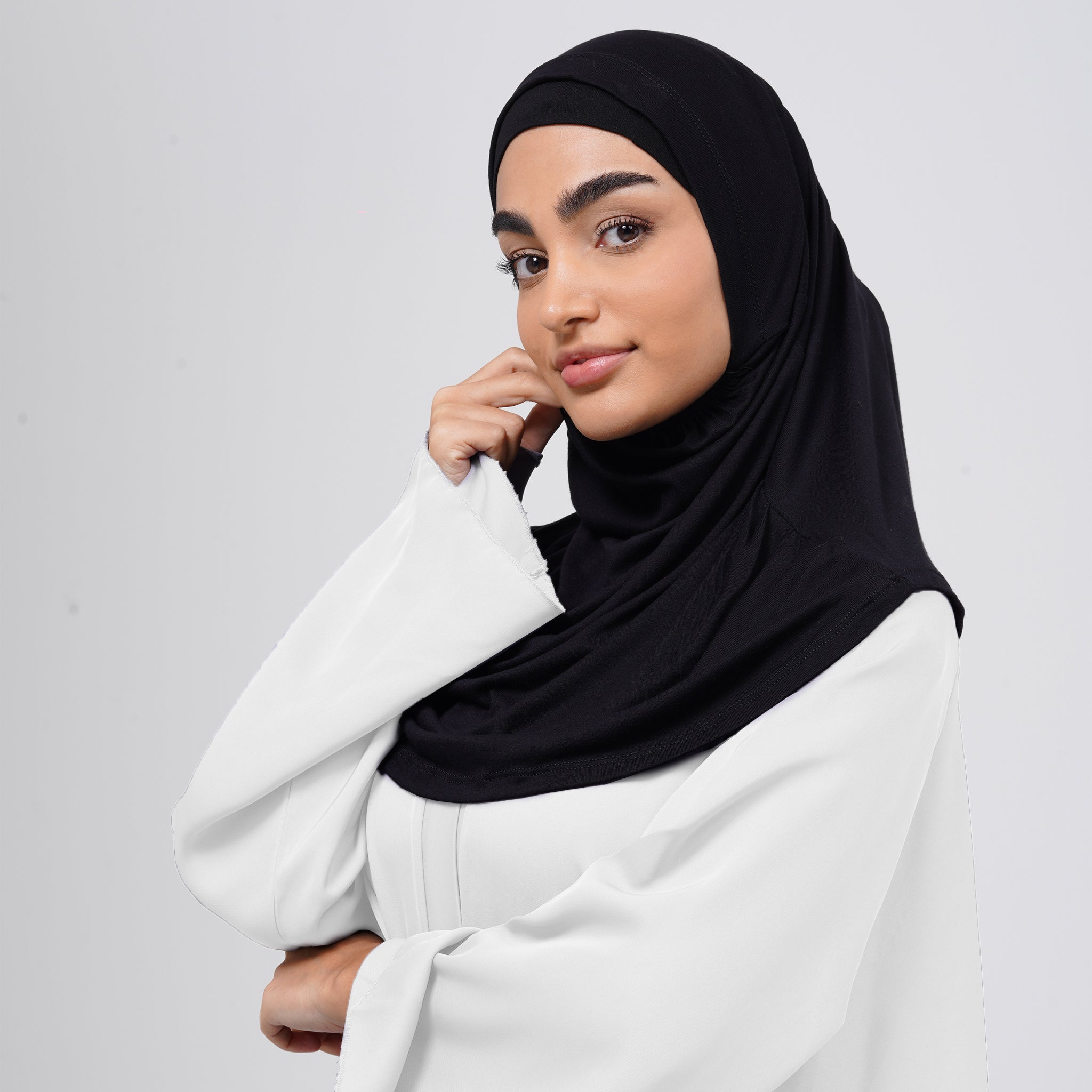 Elena Hijab 2 pieces - Jet Black