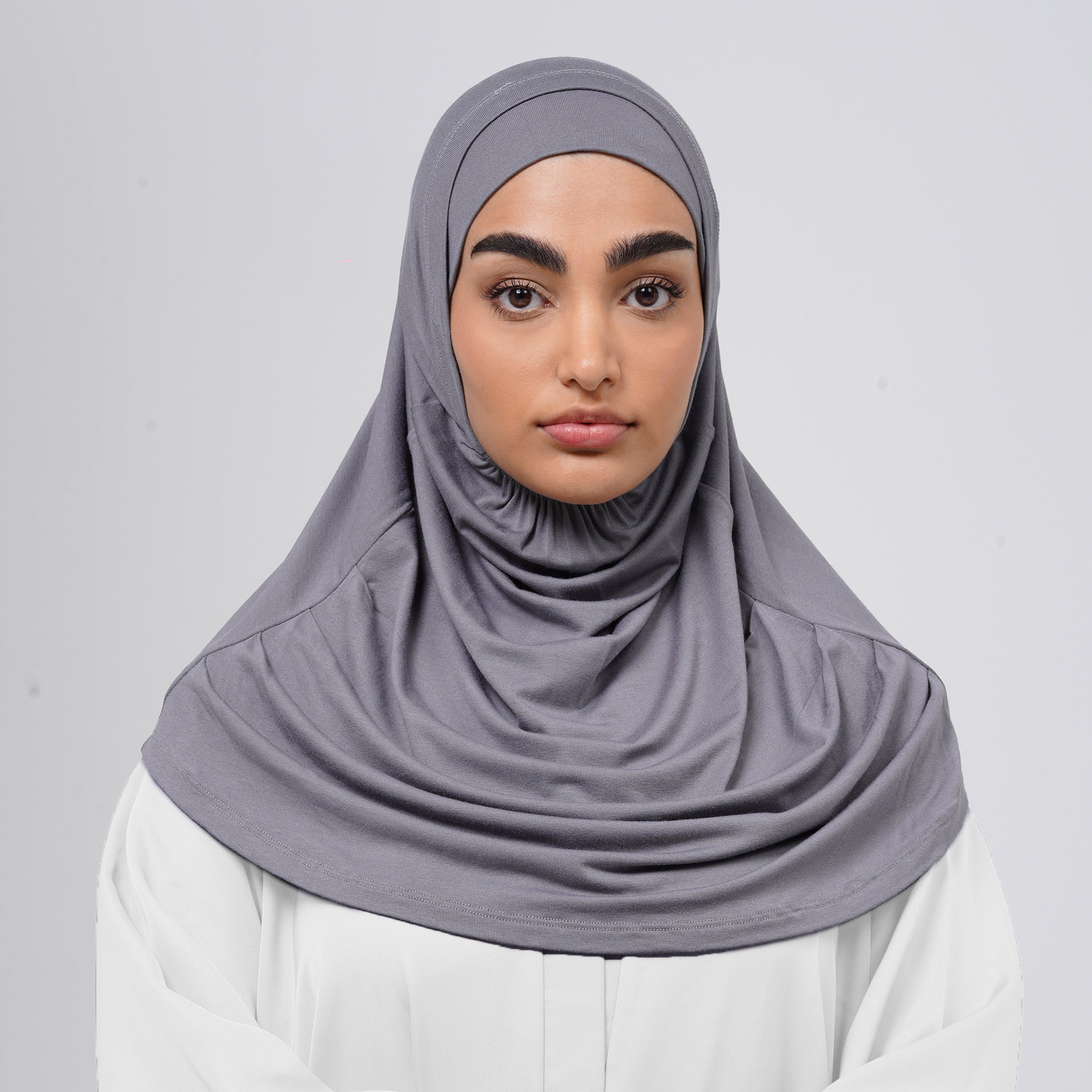 Elena Hijab 2 pieces - Grey