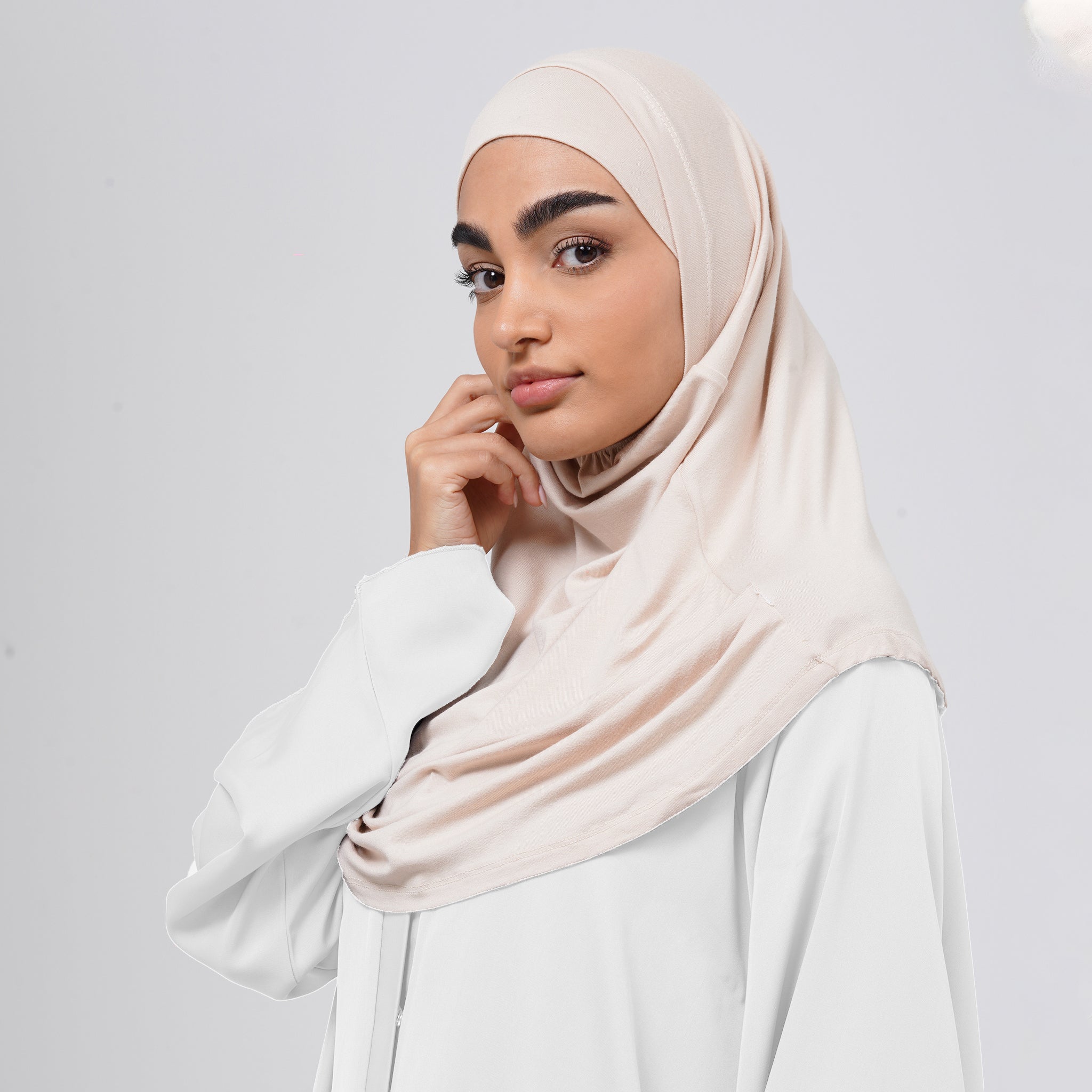 Elena Hijab 2 pieces - Light Grey