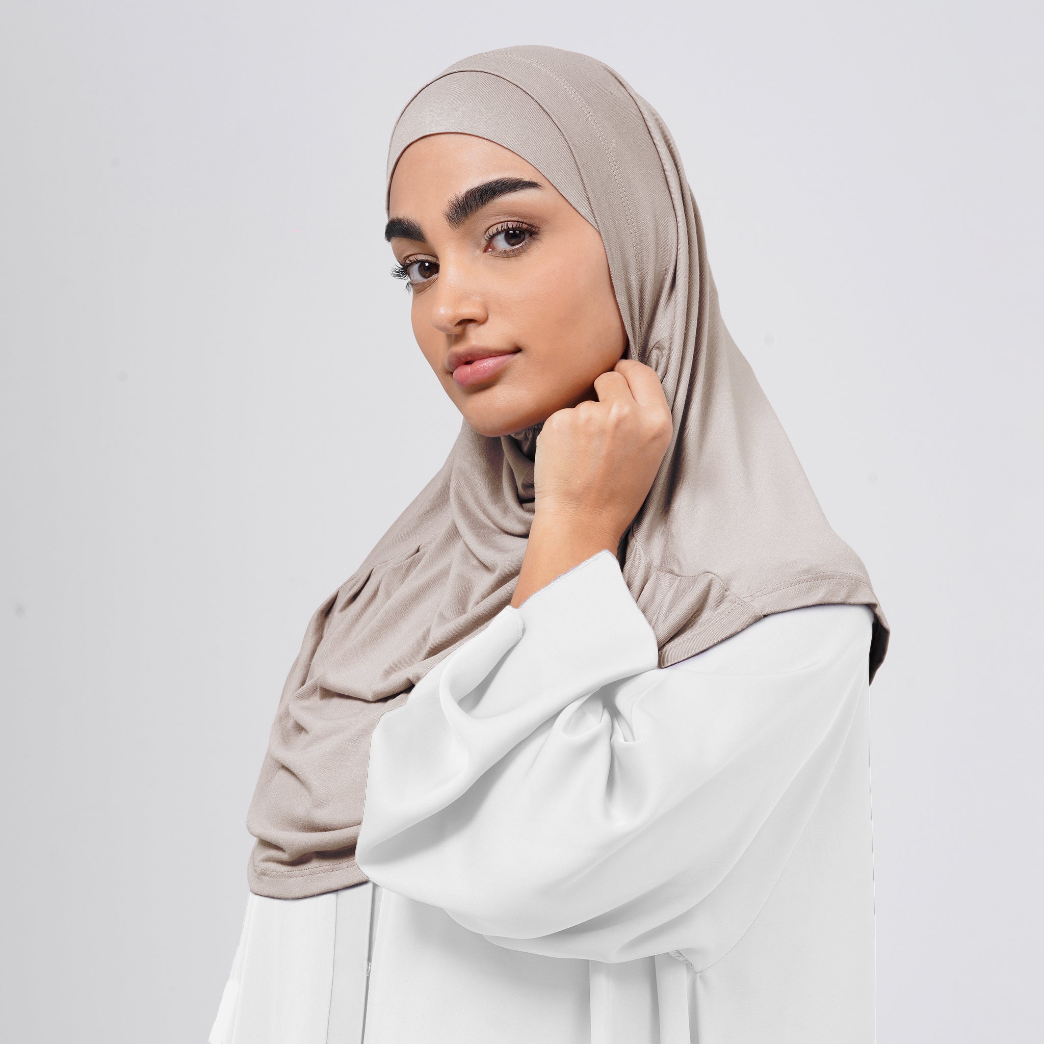 Elena Hijab 2 pieces - Taupe