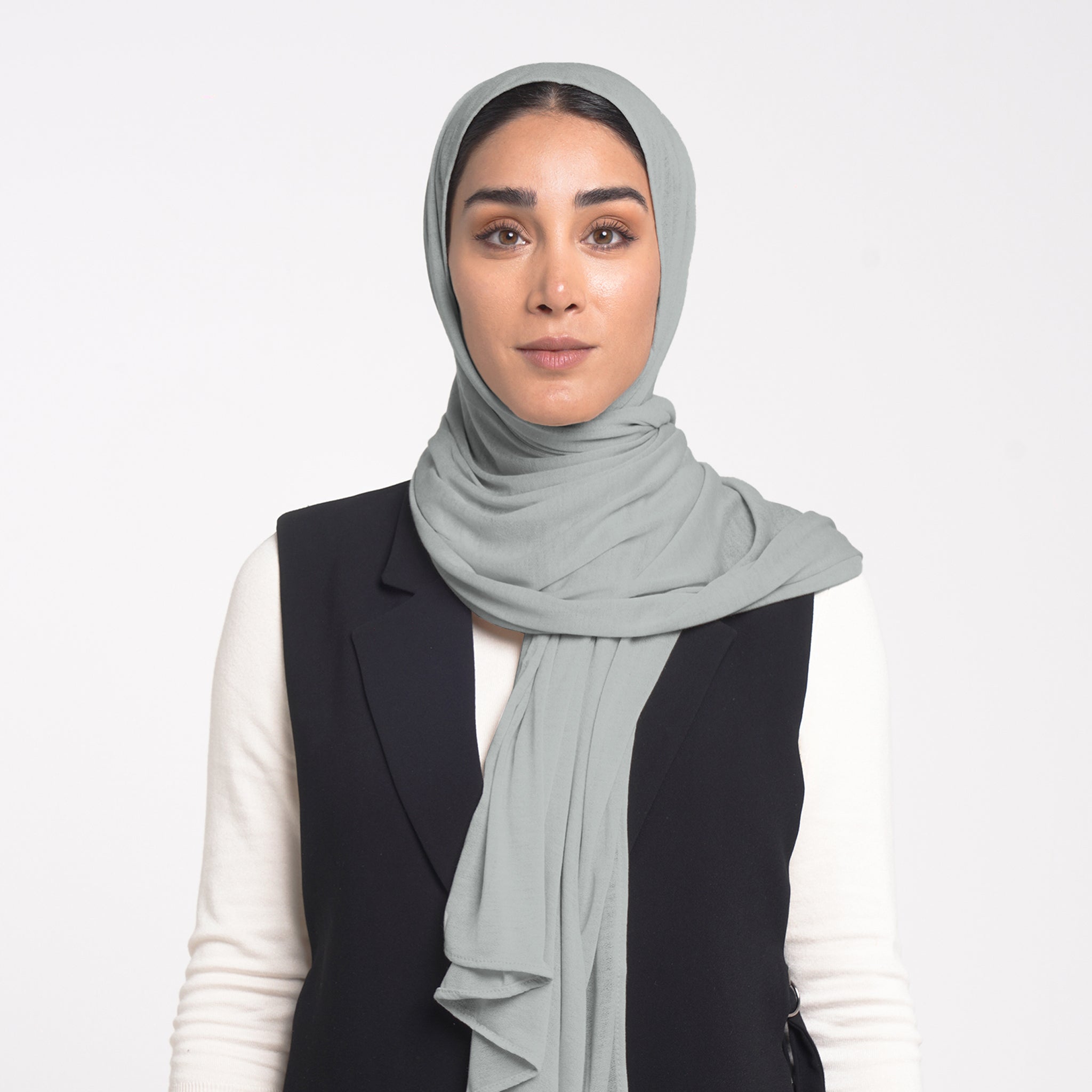 Turkish Cotton Hijab - Sage Green