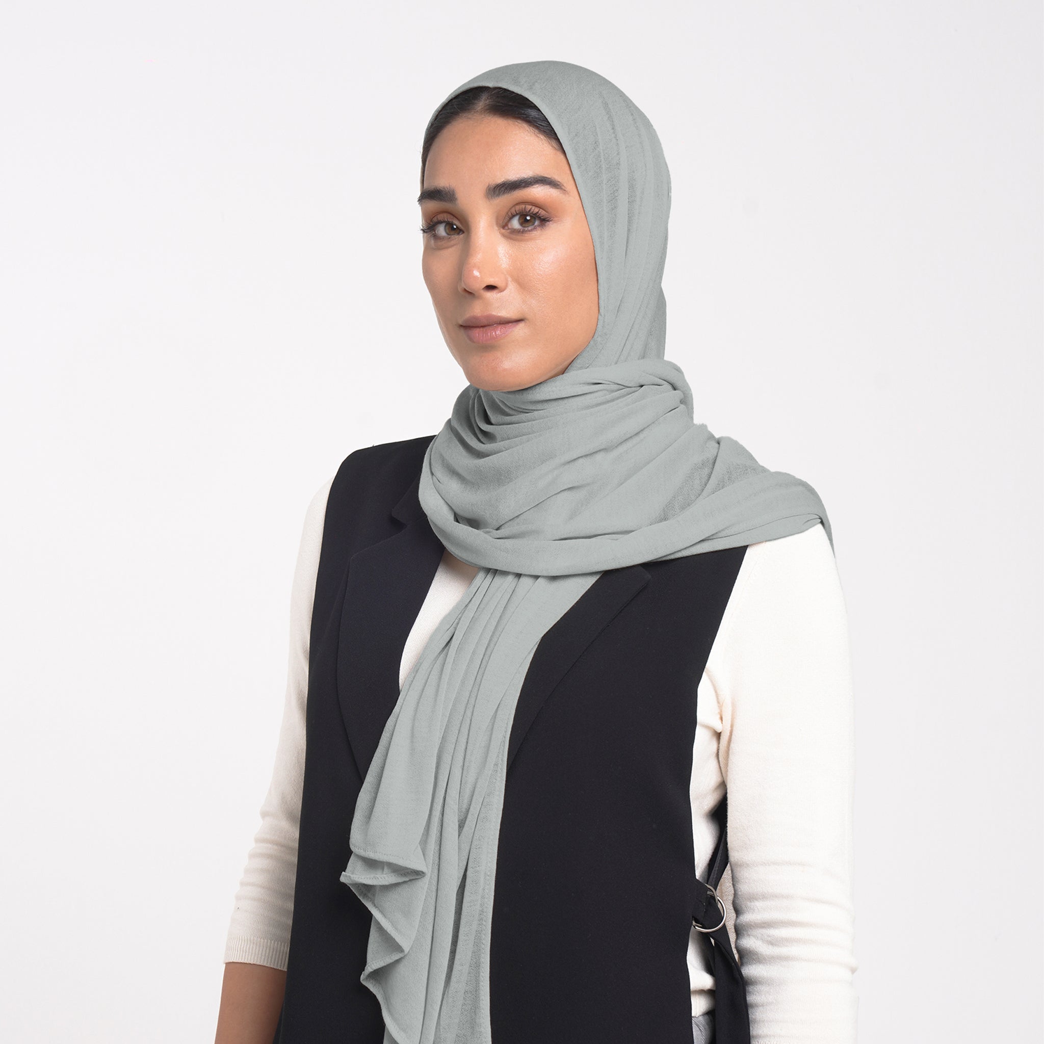Turkish Cotton Hijab - Sage Green