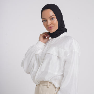 Viscose Yara Hijab - Classic Deep Black