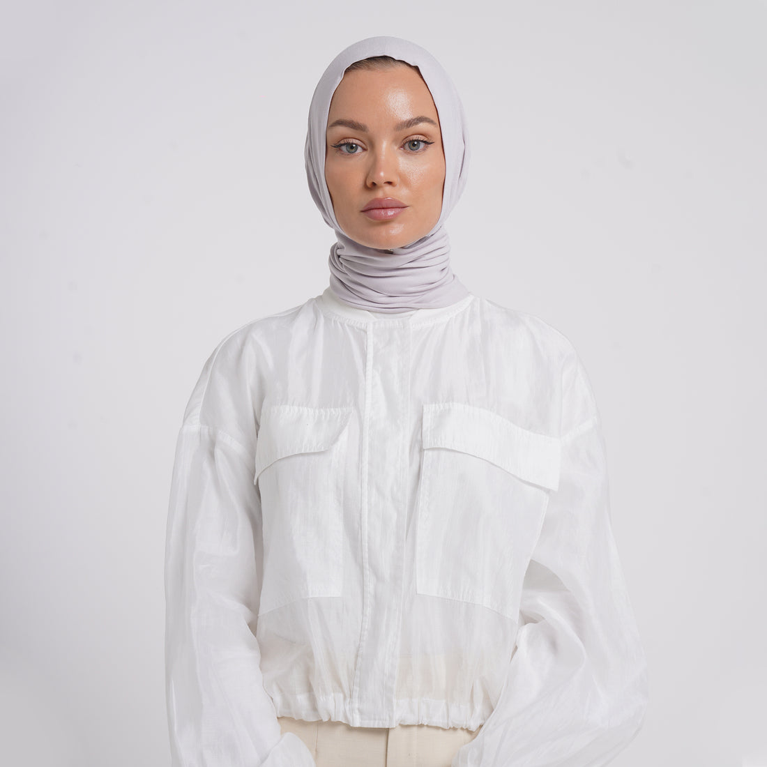 Viscose Yara Hijab - Soft Mist Grey