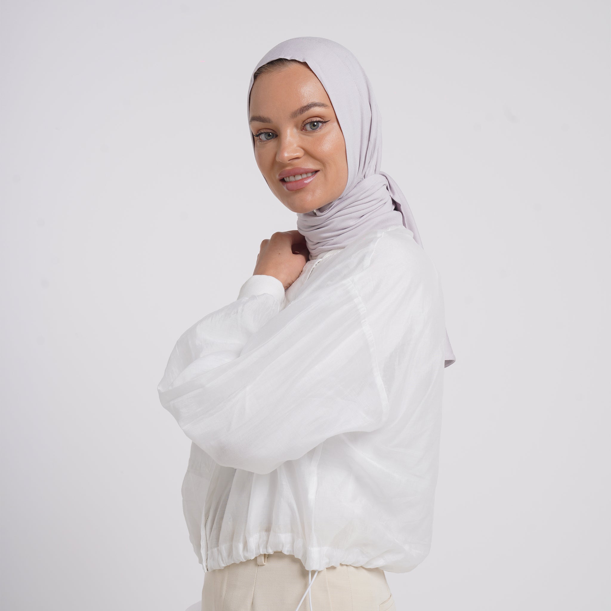 Viscose Yara Hijab - Soft Mist Grey