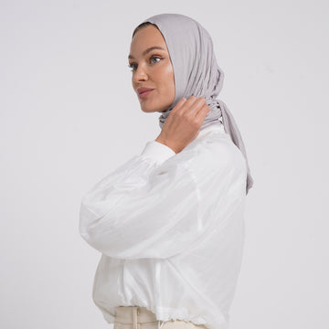 Viscose Yara Hijab - Warm Taupe Grey