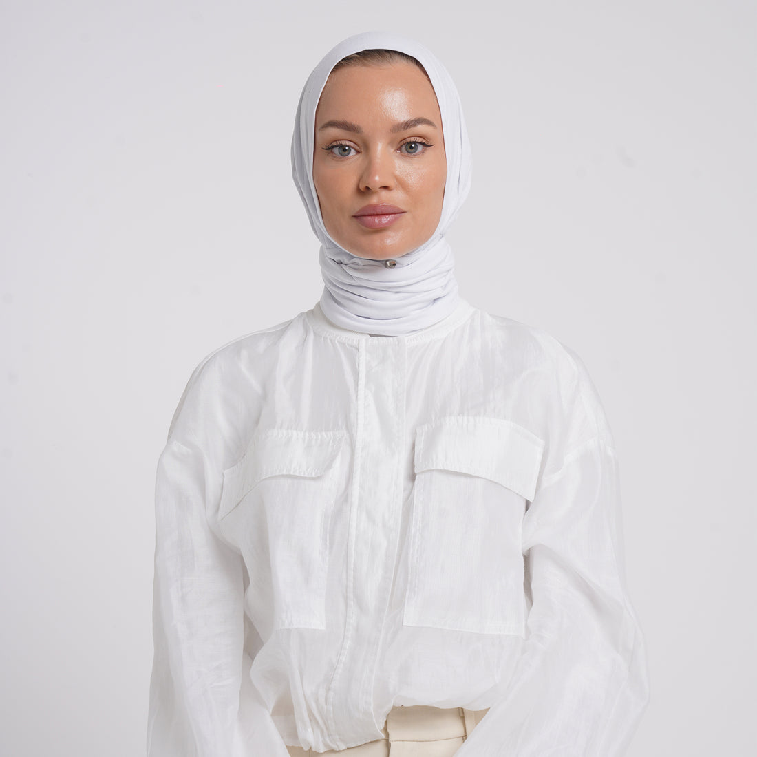 Viscose Yara Hijab - Soft Ice Gray