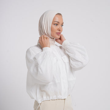 Viscose Yara Hijab - Warm Ivory Cream