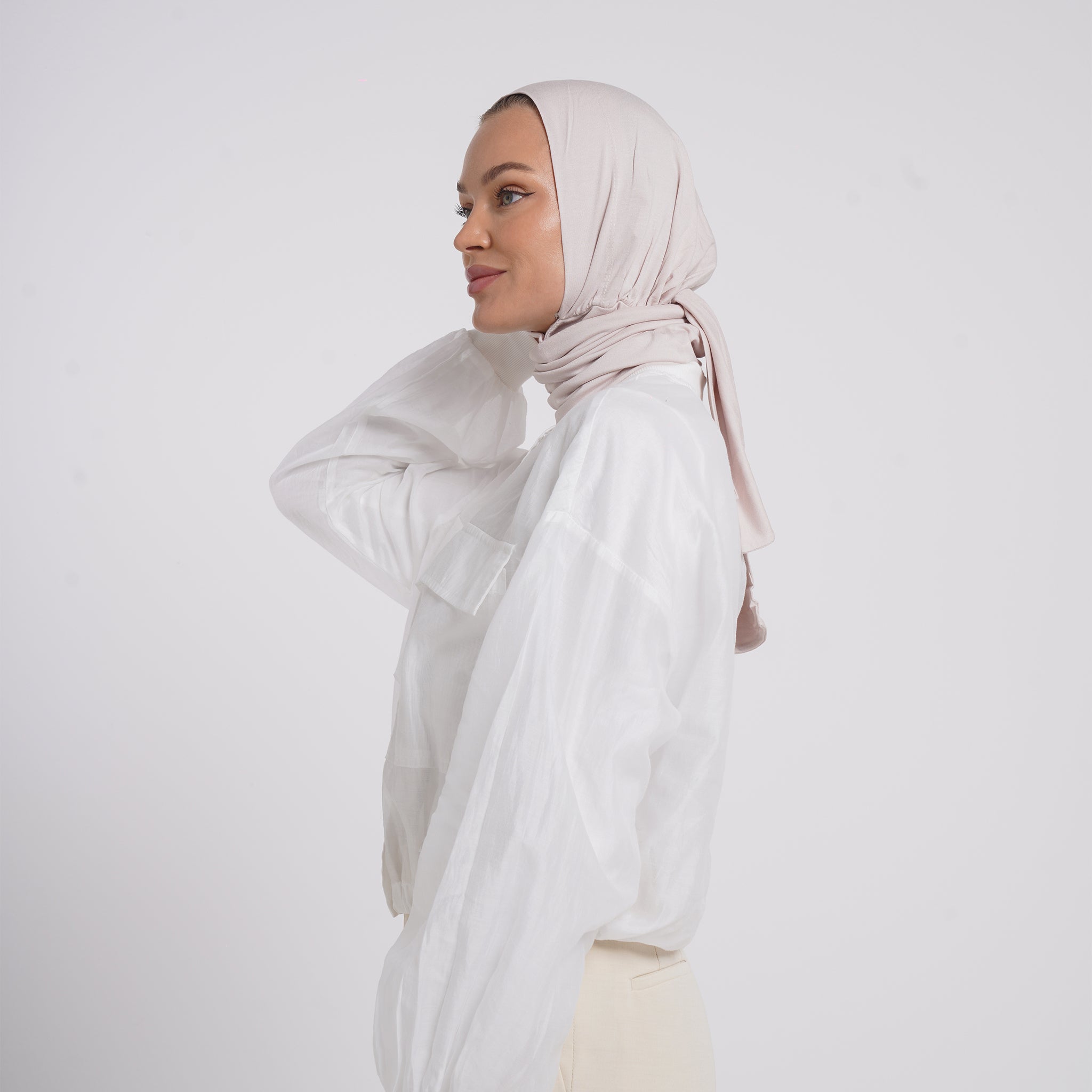Viscose Yara Hijab - Soft Blush Taupe