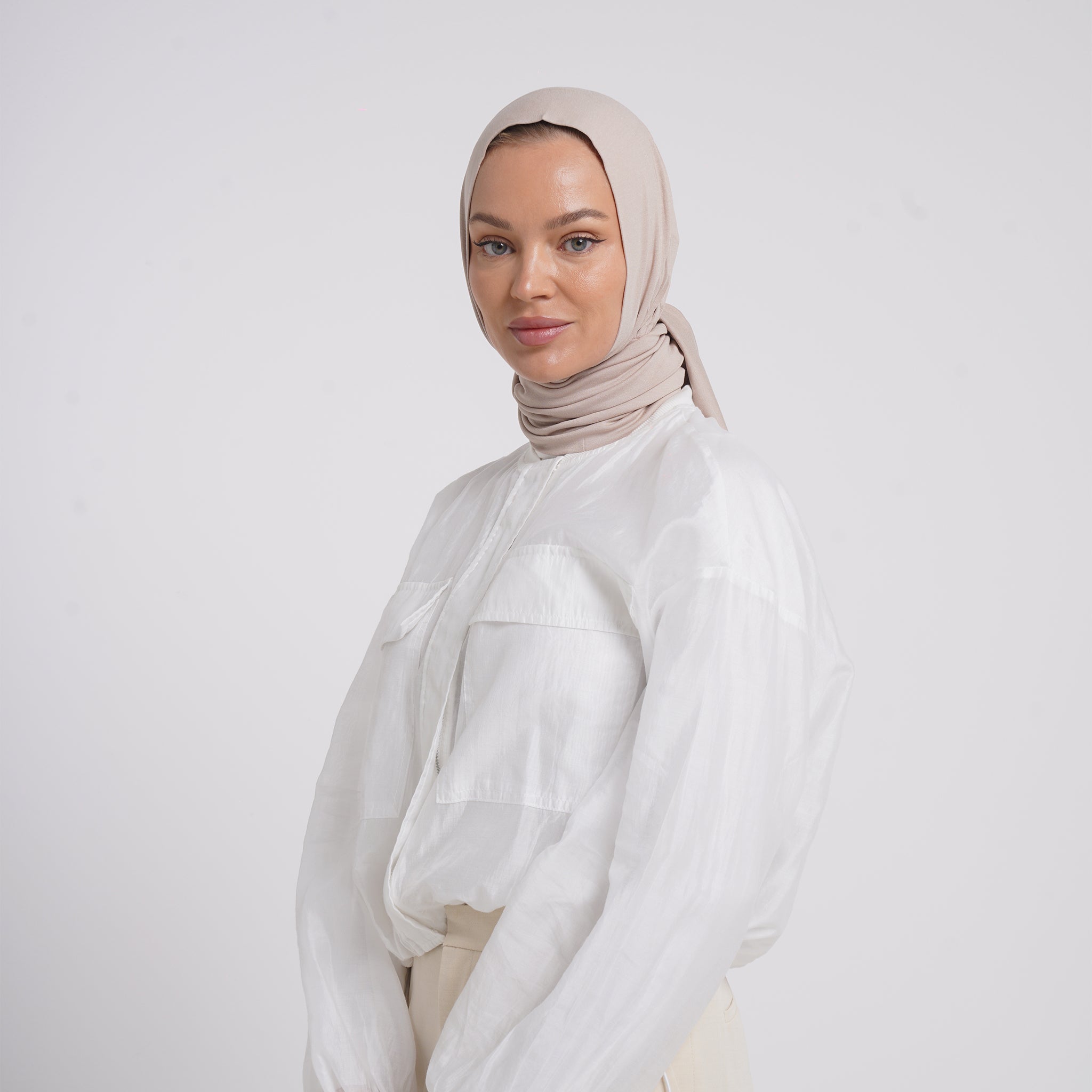 Viscose Yara Hijab - Warm Sand Beige