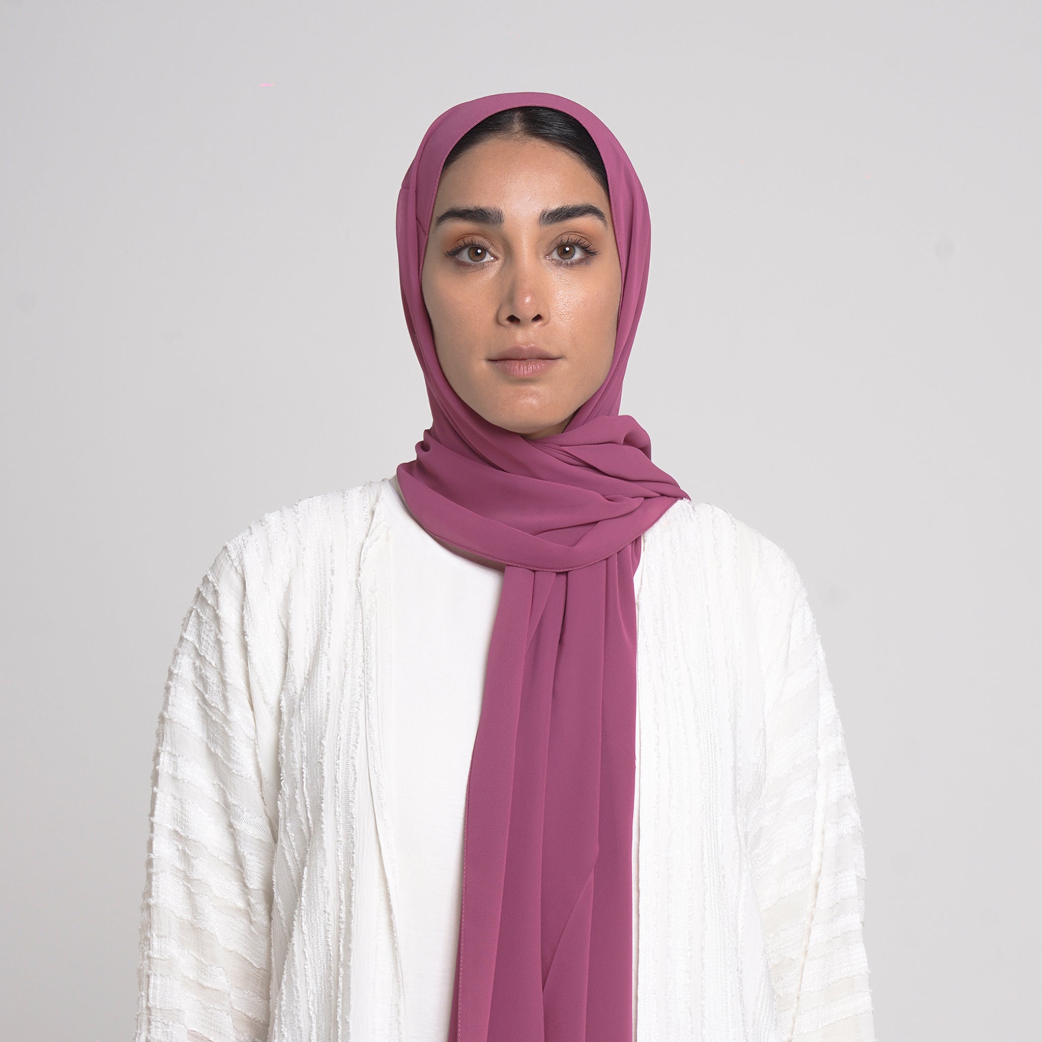 Essential Everyday Chiffon Hijab - Mauve Pink
