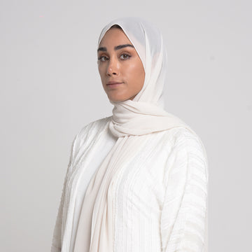 Essential Everyday Chiffon Hijab - Soft Ivory
