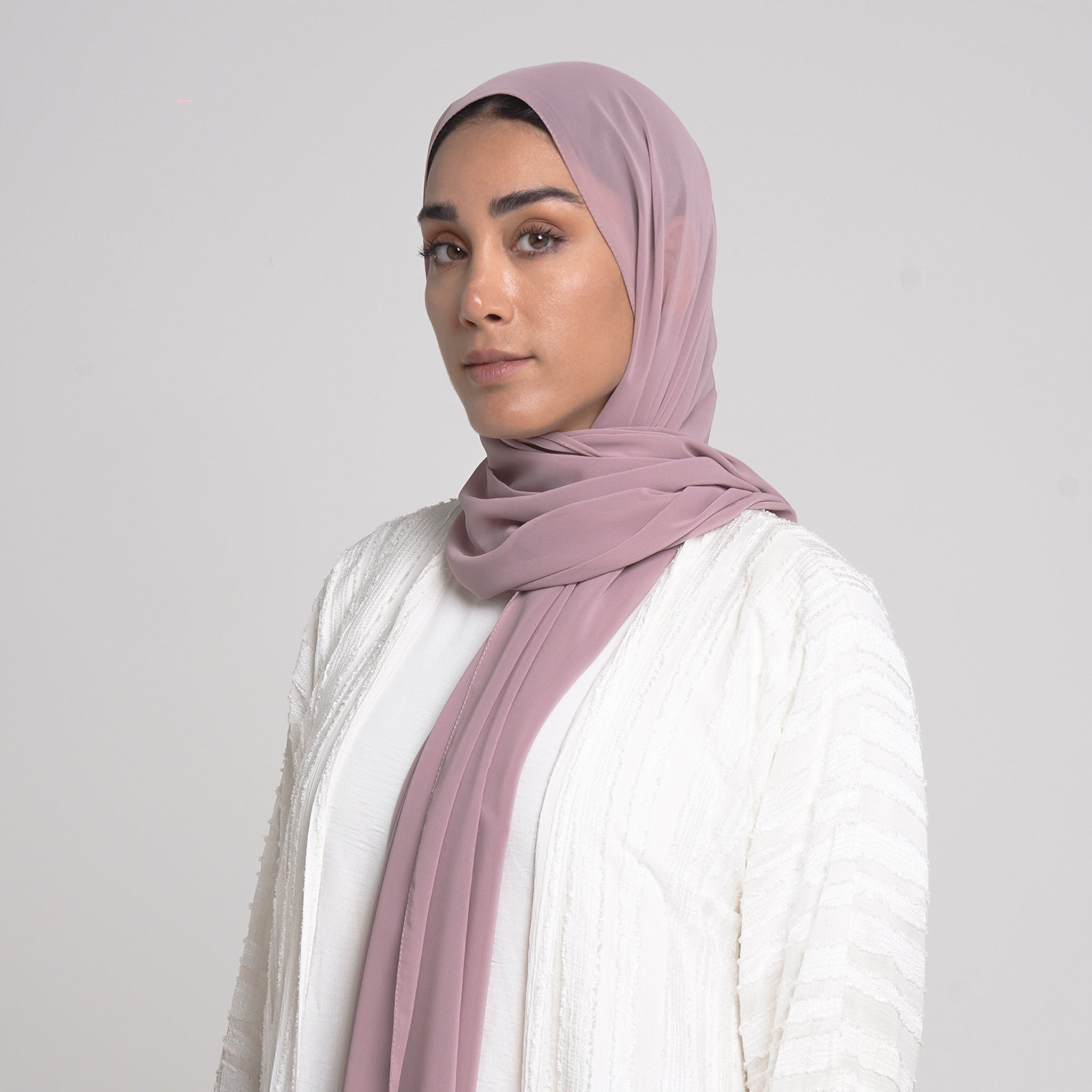 Essential Everyday Chiffon Hijab - Soft Orchid Pink