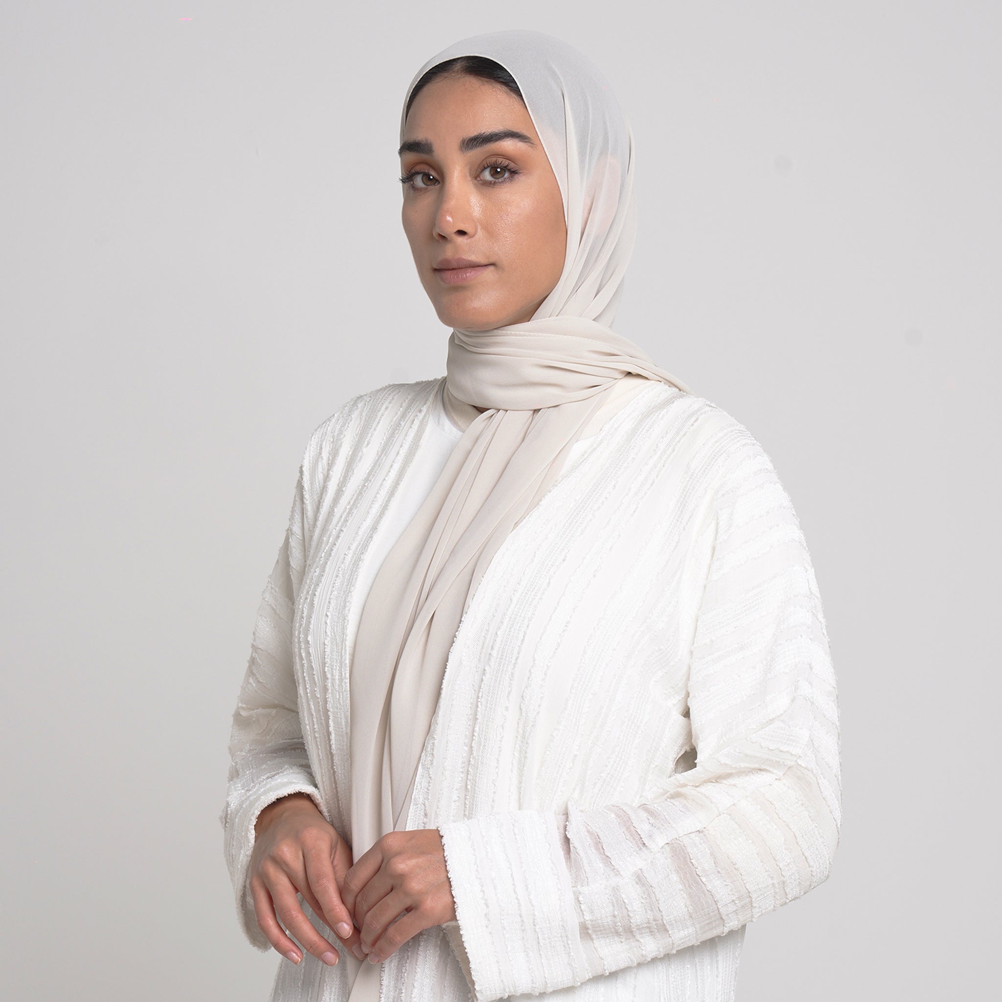 Essential Everyday Chiffon Hijab - Cream
