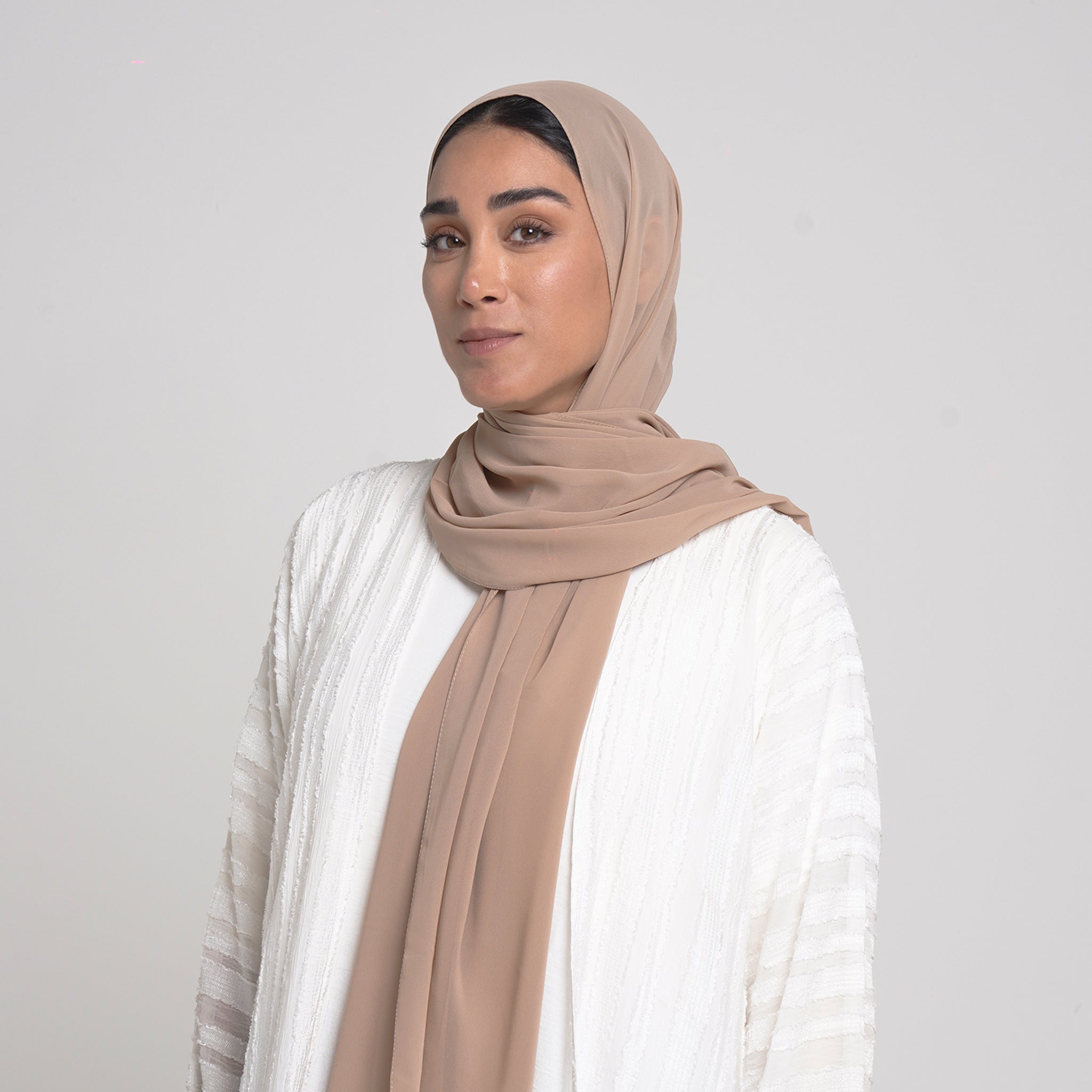 Essential Everyday Chiffon Hijab - Warm Beige